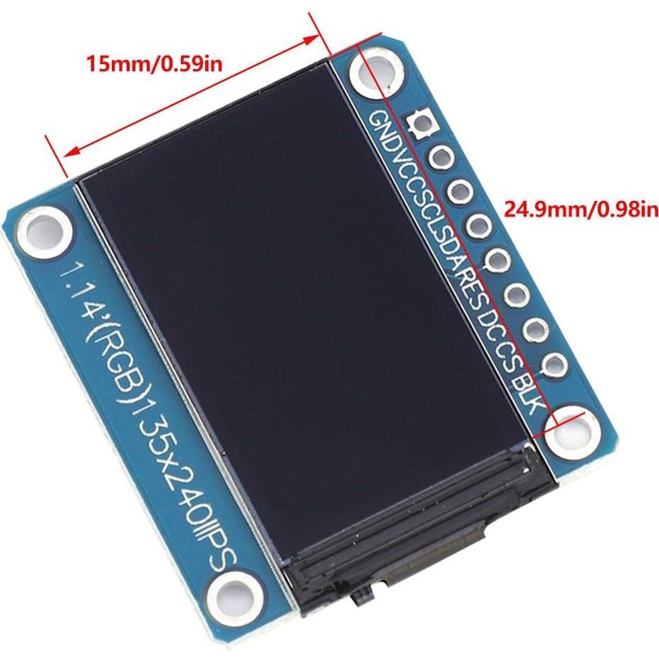Módulo de Pantalla LCD 1.14" Walfront ST7789 135x240 Color