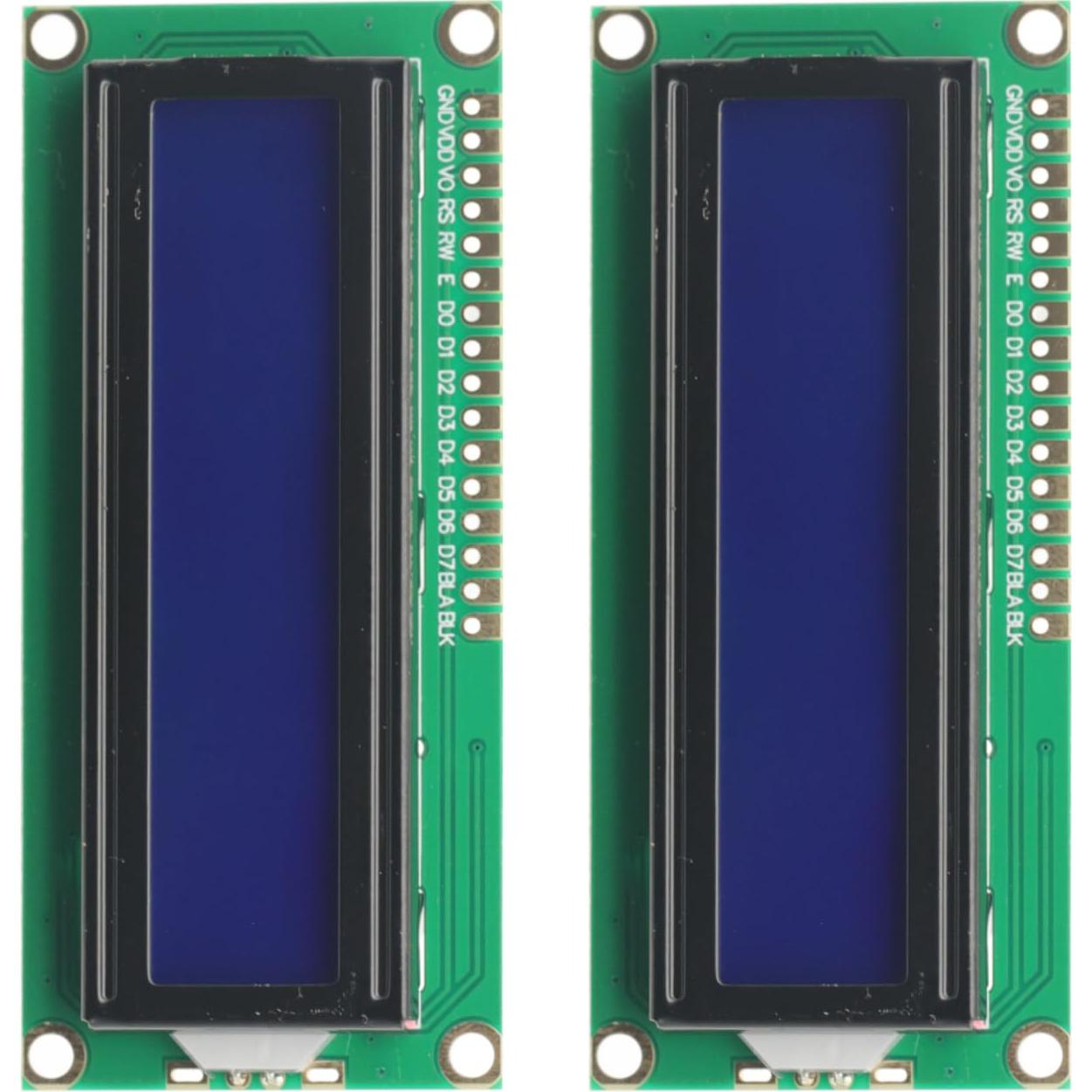 Módulo LCD 16x2 con Luz de Fondo Azul GODIYMODULES - 2 Pcs