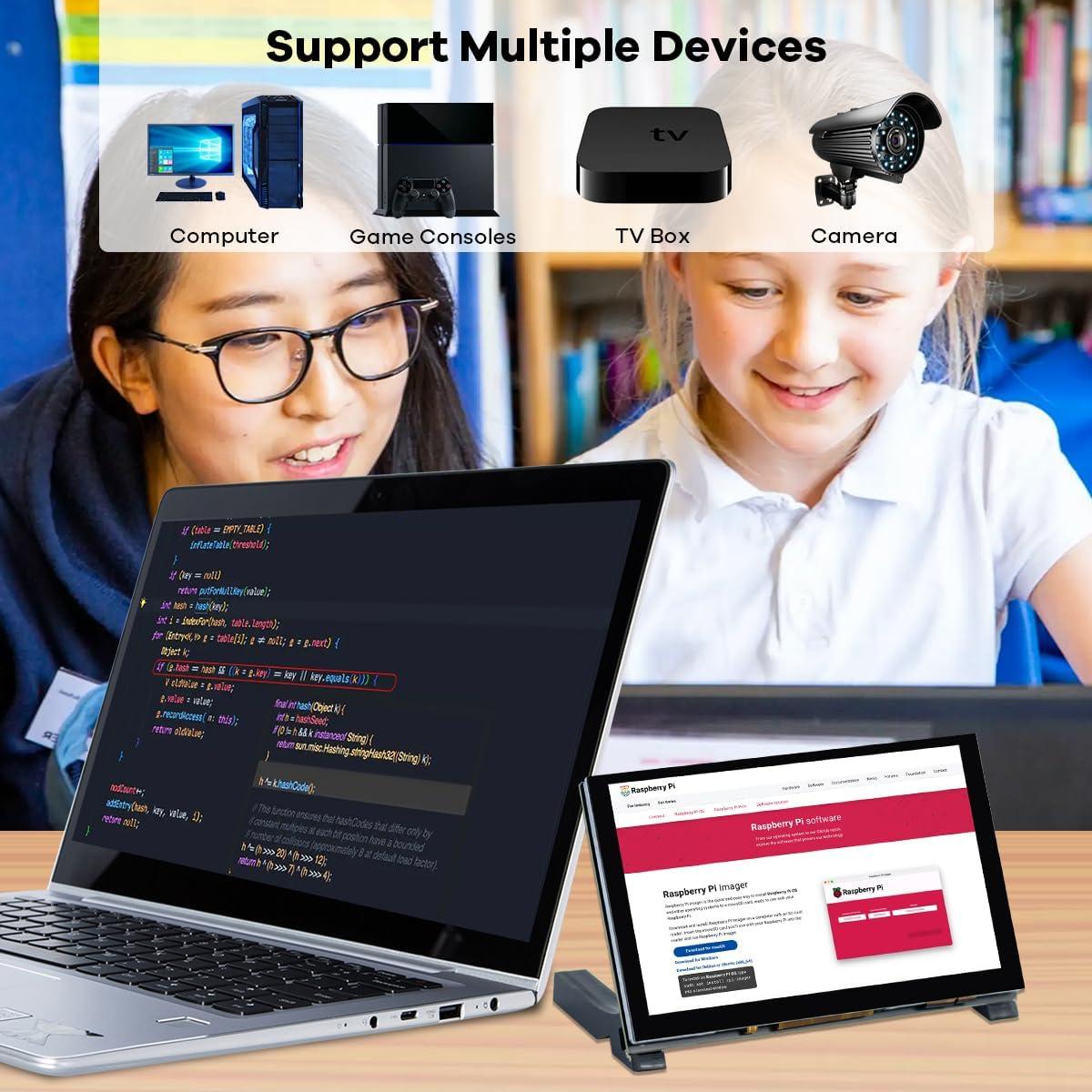 Pantalla Táctil IPS 5" 1024x600 HDMI para Raspberry Pi y PC