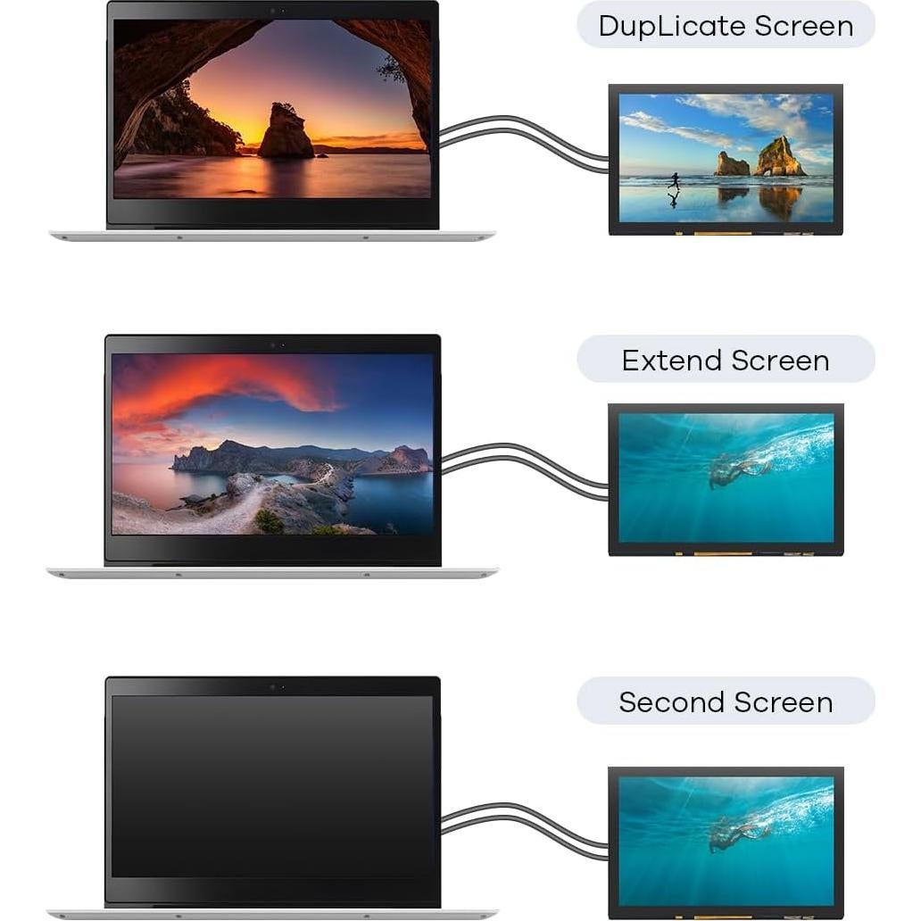 Pantalla Táctil IPS 5" 1024x600 HDMI para Raspberry Pi y PC