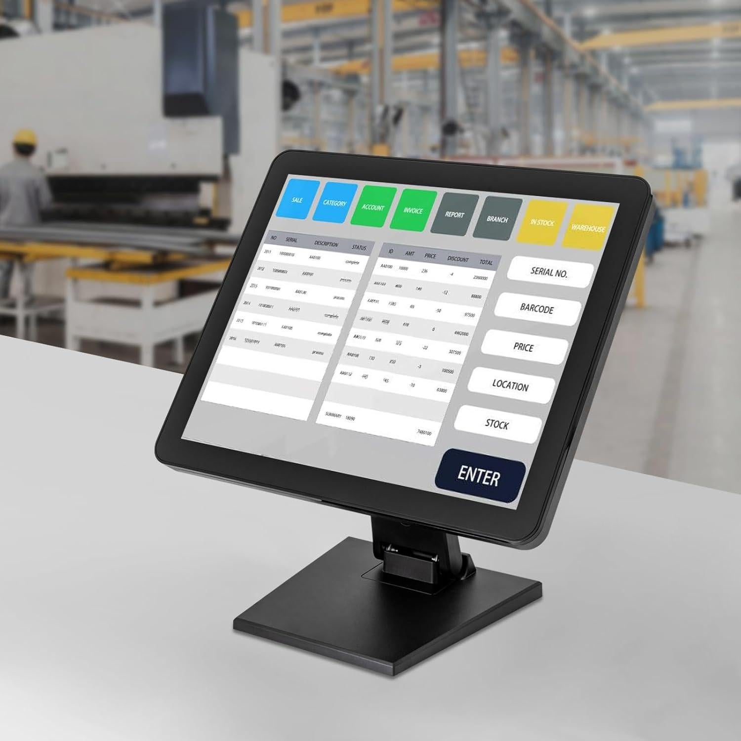 Monitor LCD Táctil 17" ZHLINUO para Sistema POS - Alta Definición