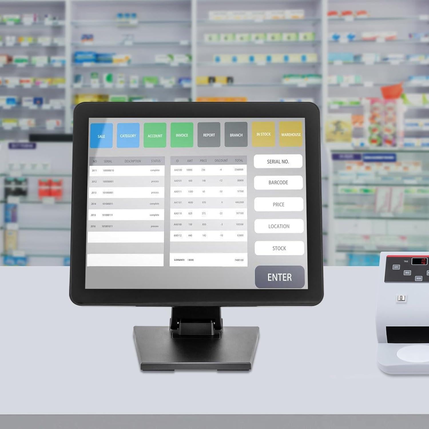 Monitor LCD Táctil 17" ZHLINUO para Sistema POS - Alta Definición