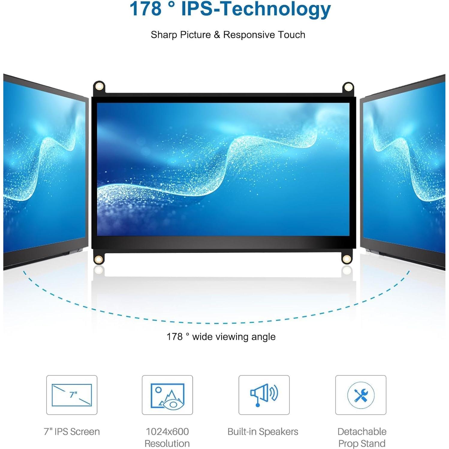 Monitor táctil 7" NLIEOPDA CX-070-A2 HD 1024x600 IPS