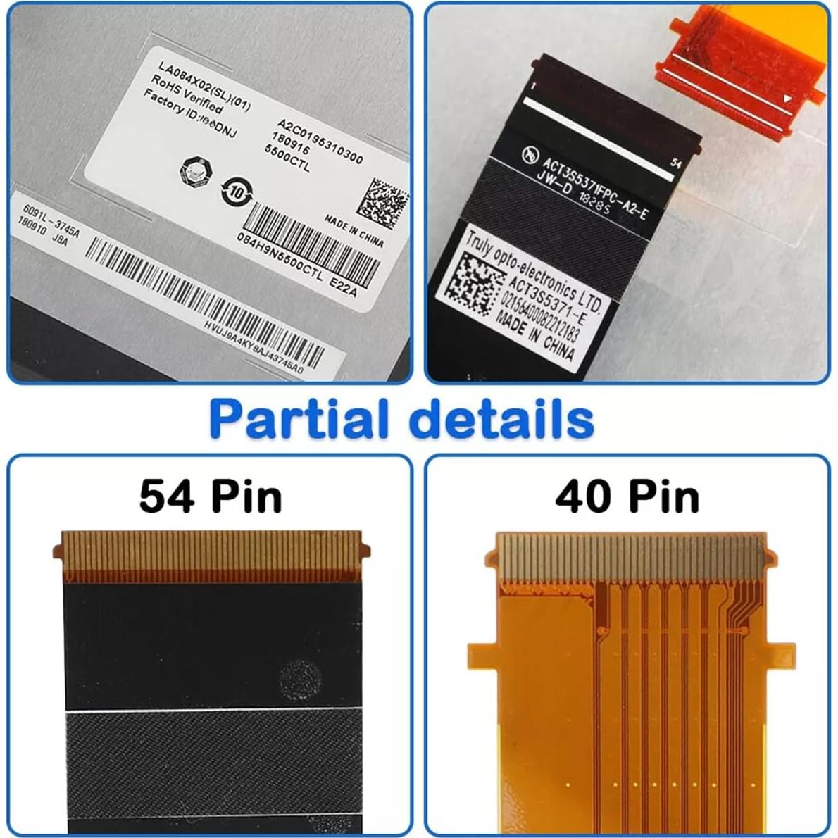 Pantalla Táctil LCD 8.4" Jeep TepHnf LA084X02(SL)(01) Reemplazo