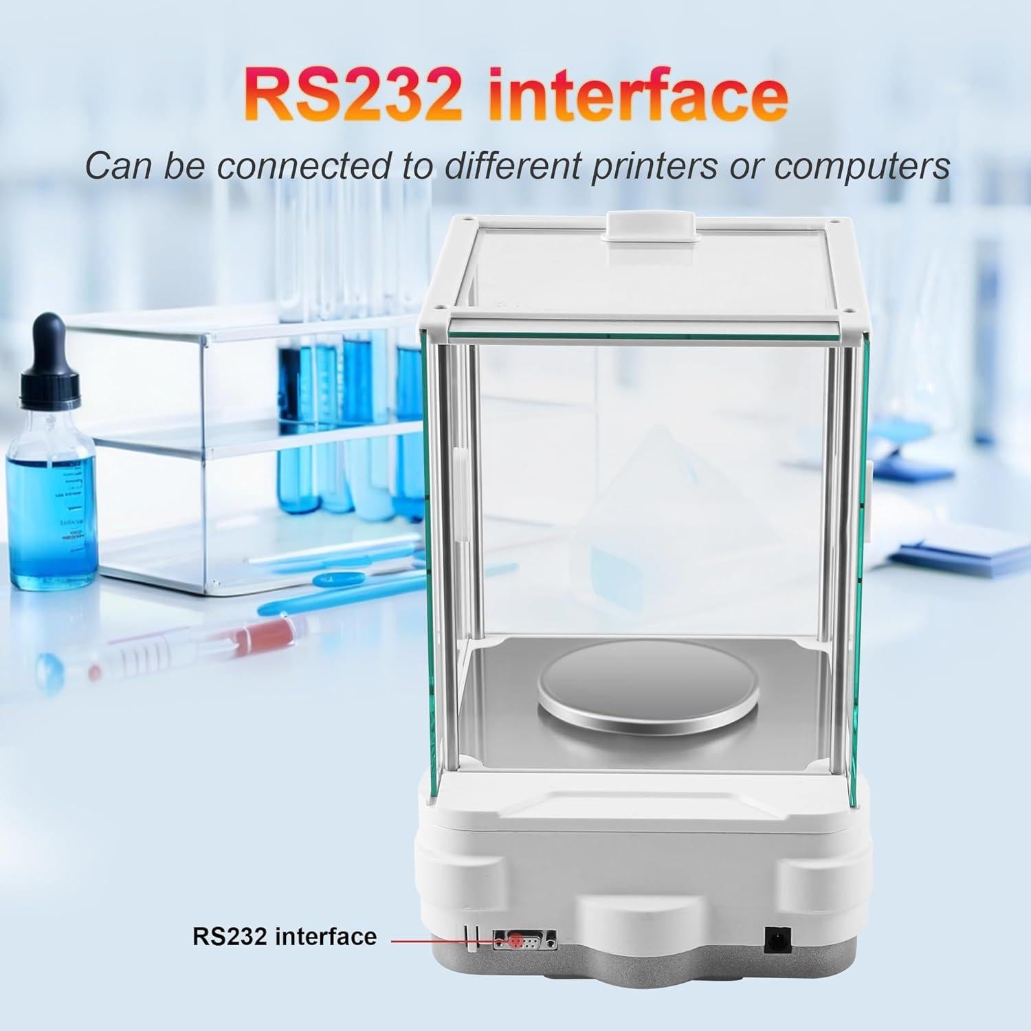 Balanza Analítica Digital UXILAII 1000g x 0.001g LCD RS232