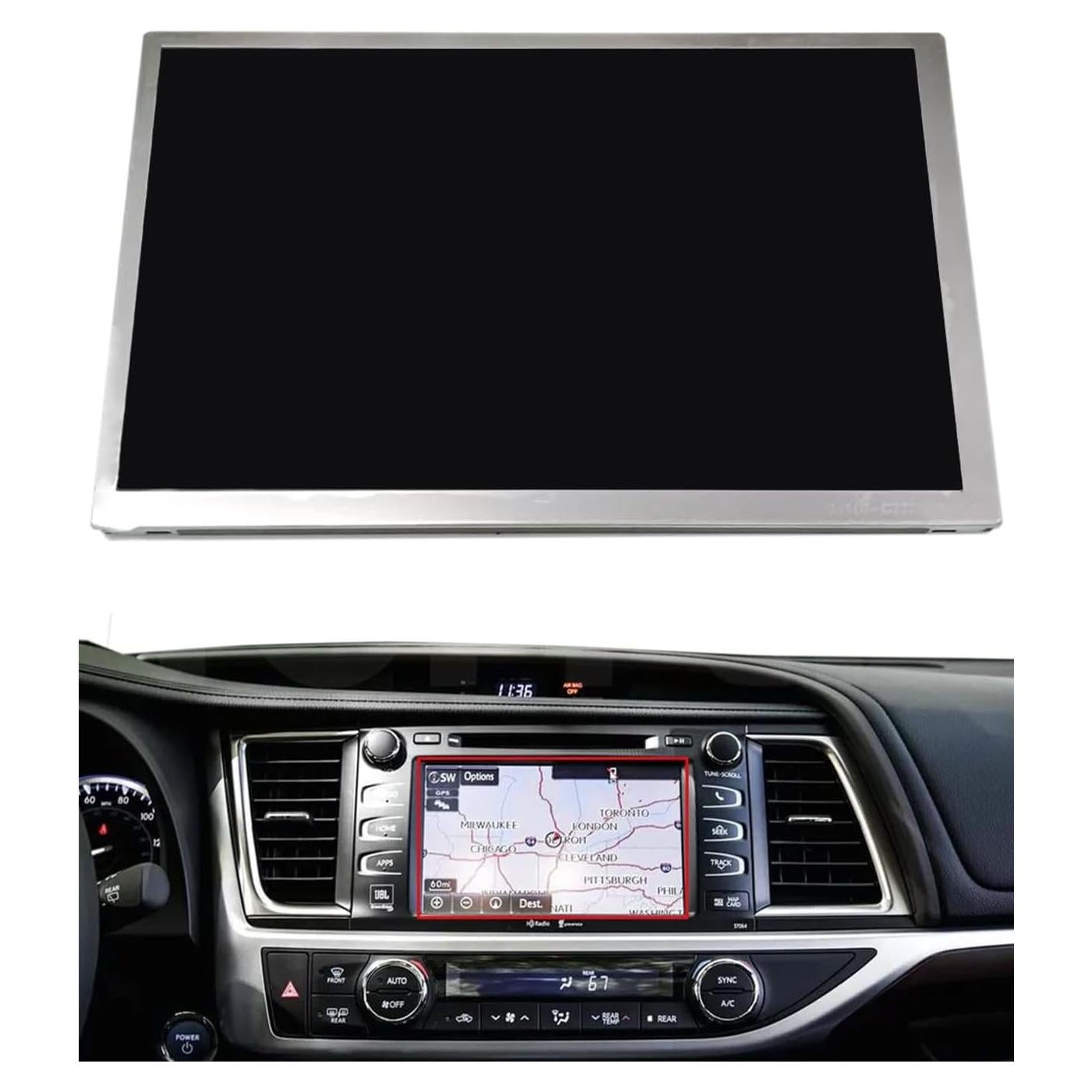 Pantalla Táctil LCD 20.32cm TepHnf LA080WV2-TD01 Toyota 2014-2019