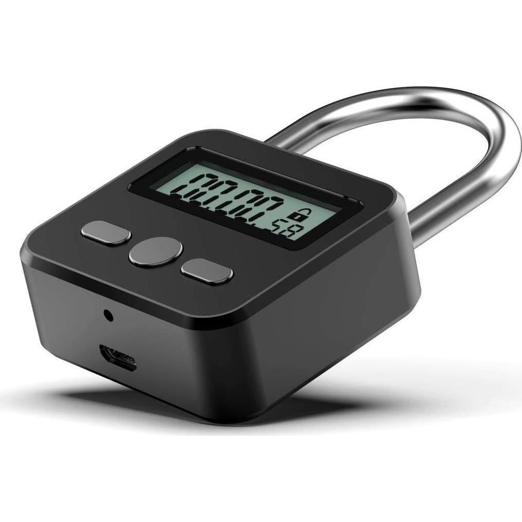 Candado Electrónico Metálico Enajucy con Pantalla LCD Negro