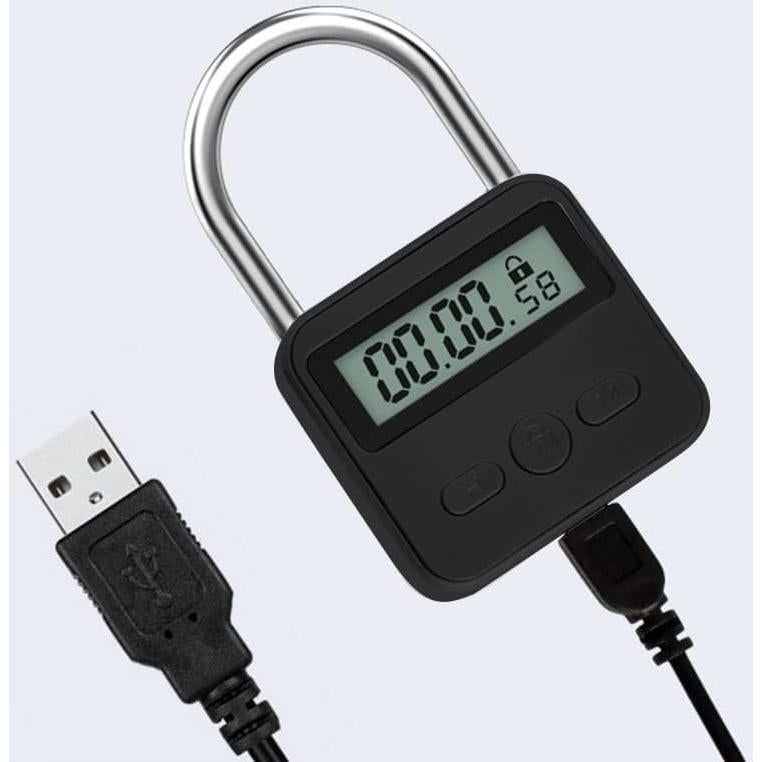 Candado Electrónico Metálico Enajucy con Pantalla LCD Negro