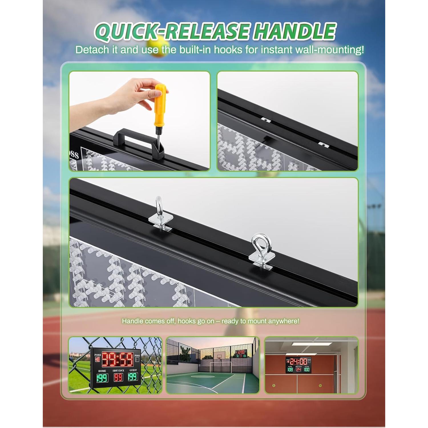 Tablero Electrónico Spolehli 22.4x14.6" LED Inalámbrico