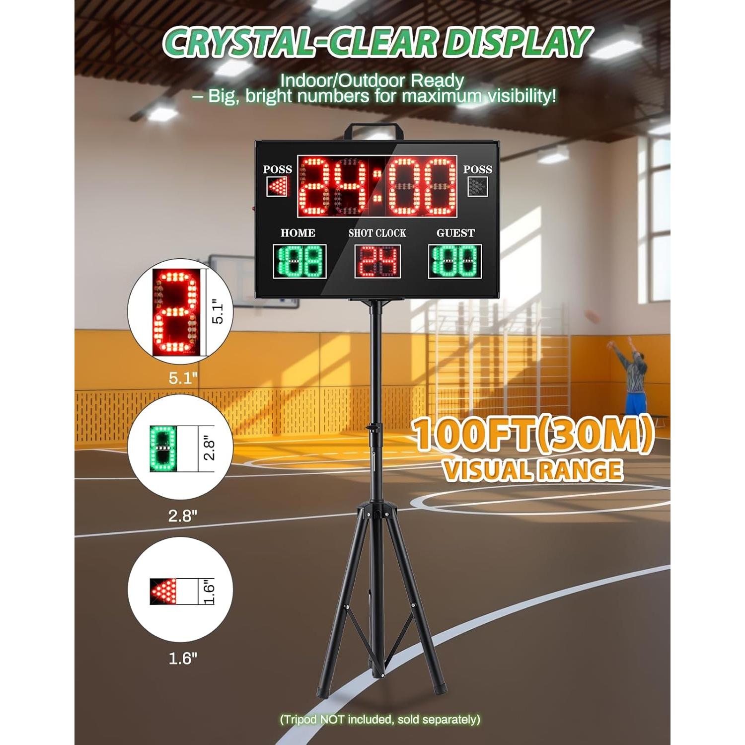 Tablero Electrónico Spolehli 22.4x14.6" LED Inalámbrico