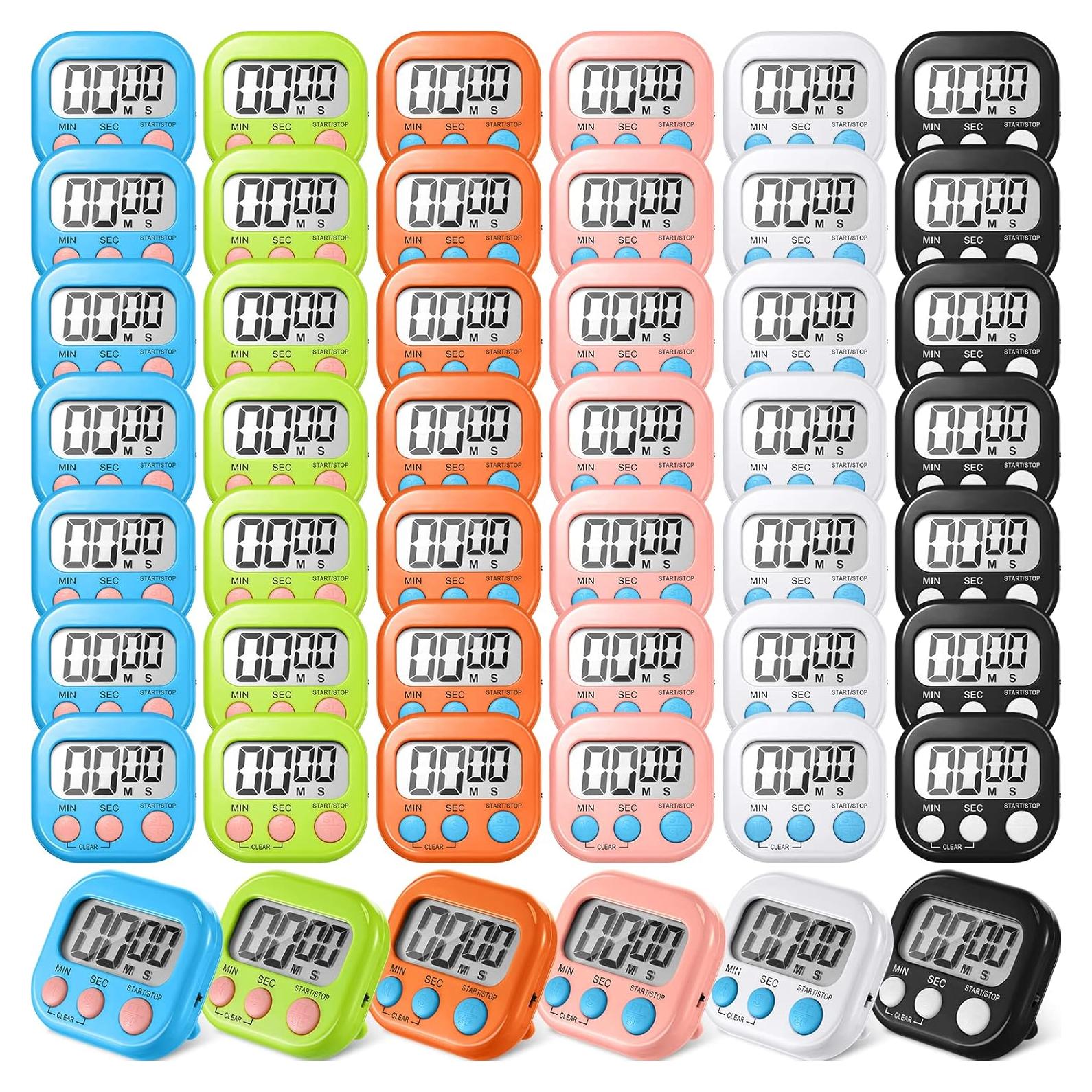 Temporizador Digital de Cocina Macarrie 48 Pcs LCD Magnético