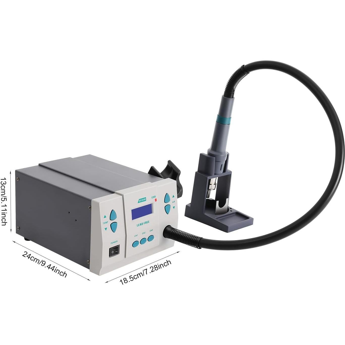 Estación de Retrabajo de Aire Caliente XUFOPLY 1000W 100-500°C