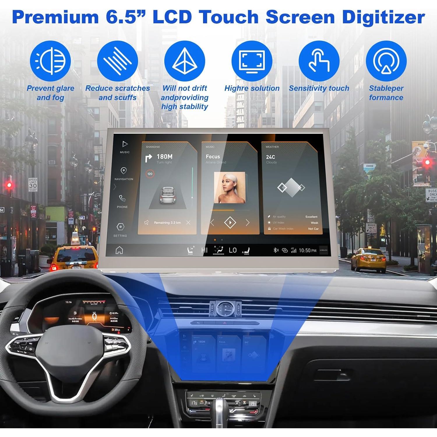 Pantalla Táctil LCD 6.5" Weuaste para Skoda y Volkswagen