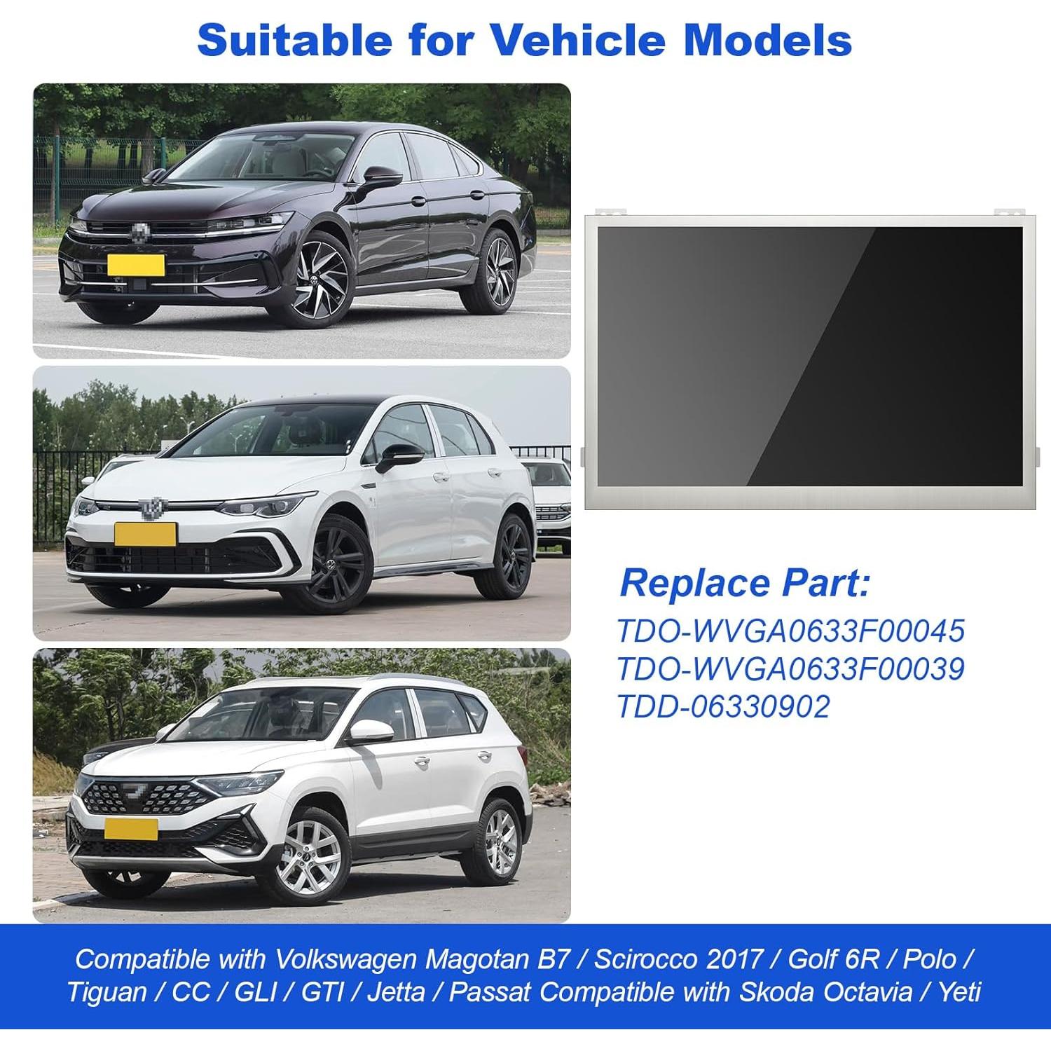 Pantalla Táctil LCD 6.5" Weuaste para Skoda y Volkswagen