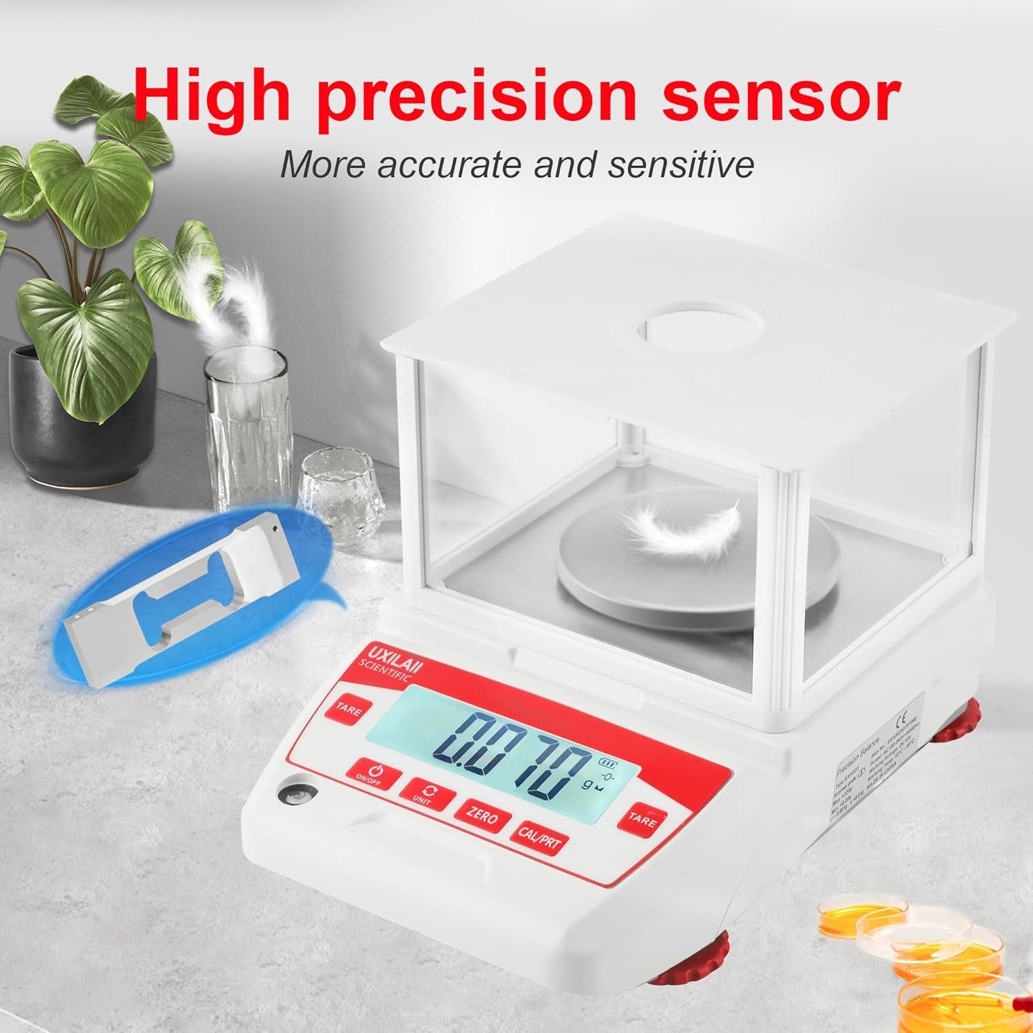 Balanza Analítica UXILAII 300g x 0.001g con Pantalla LCD