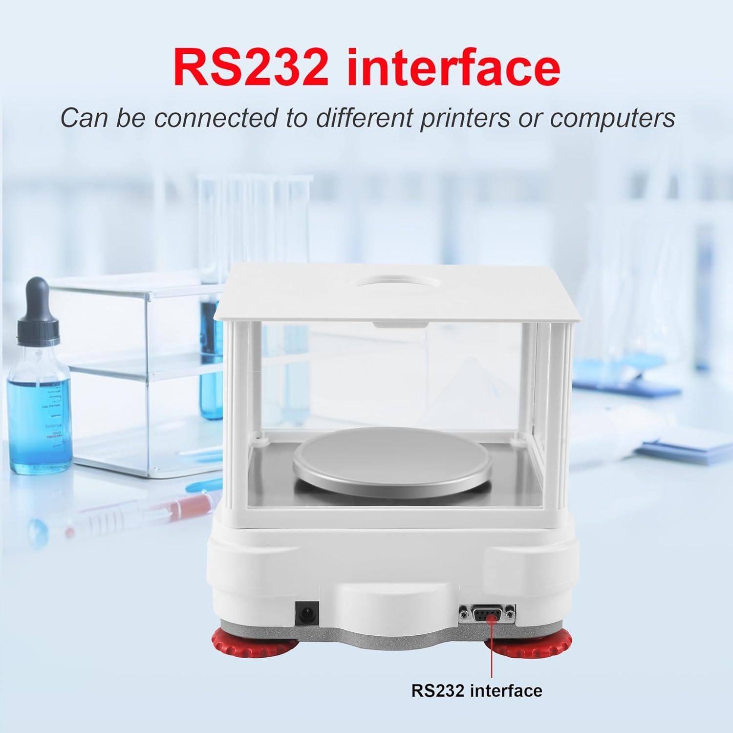 Balanza Analítica UXILAII 300g x 0.001g con Pantalla LCD