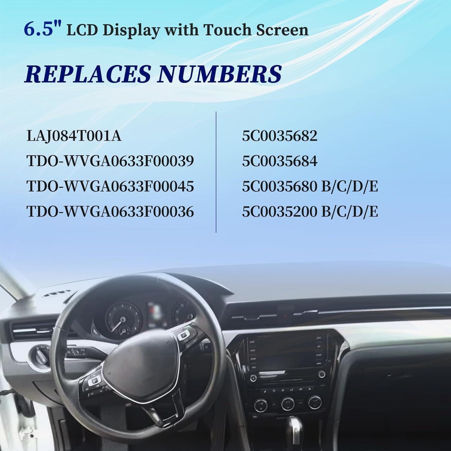 Pantalla LCD 6.5" TDO para VW Magotan Jetta Passat Golf