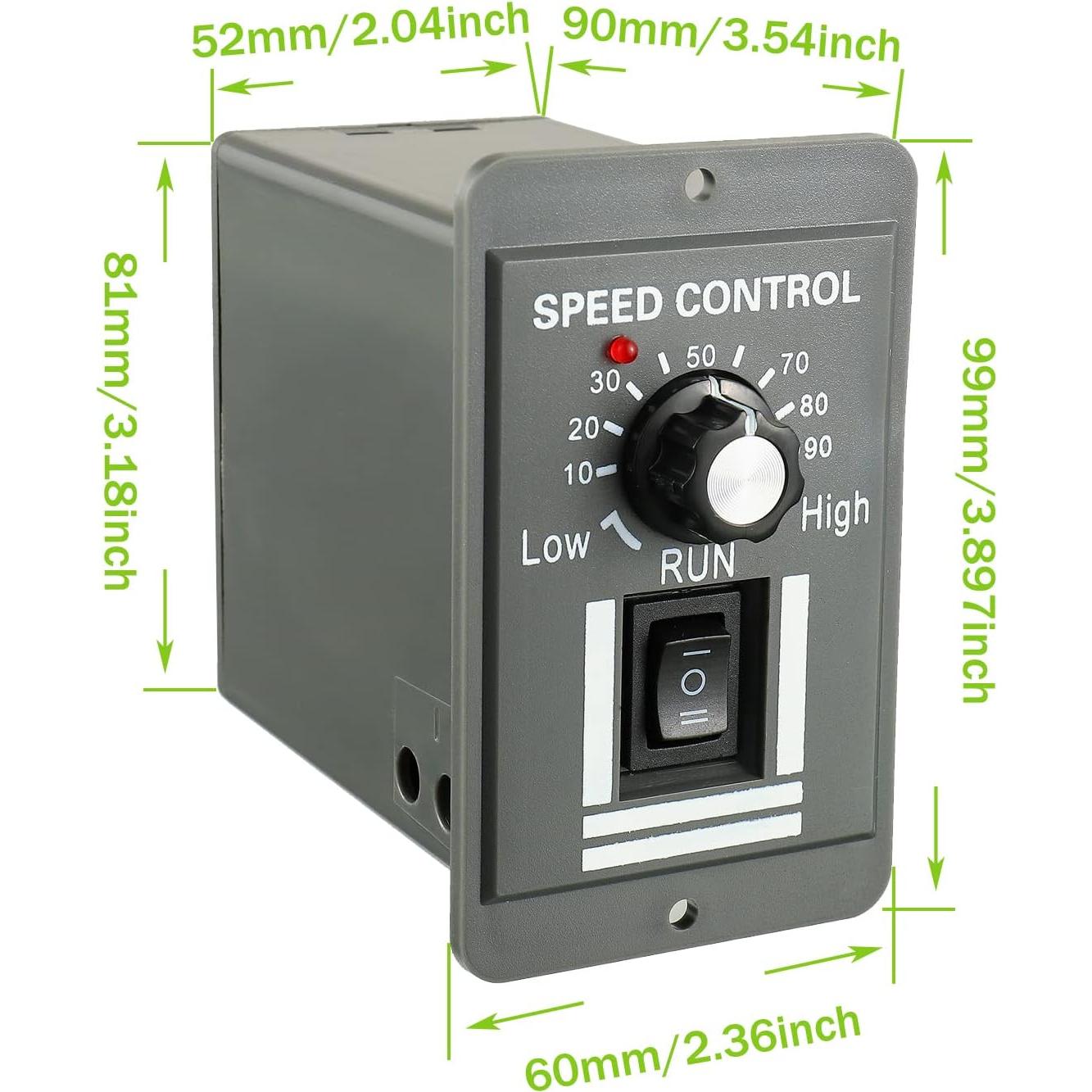 Controlador de Velocidad Motor DC EPLZON 12-60V 20A PWM Ajustable