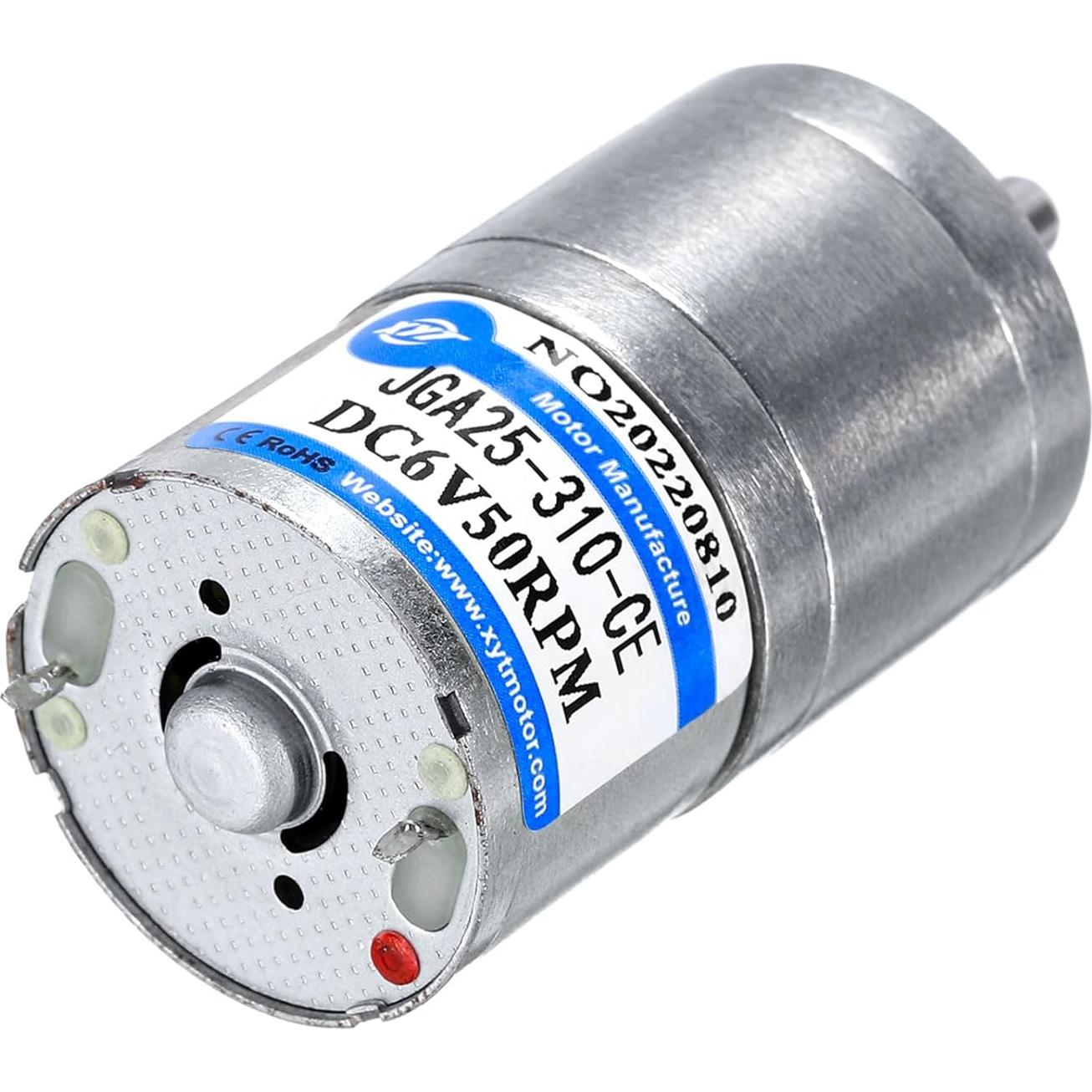 Motor con Engranaje DC MECCANIXITY JGA25-310 6V 50RPM