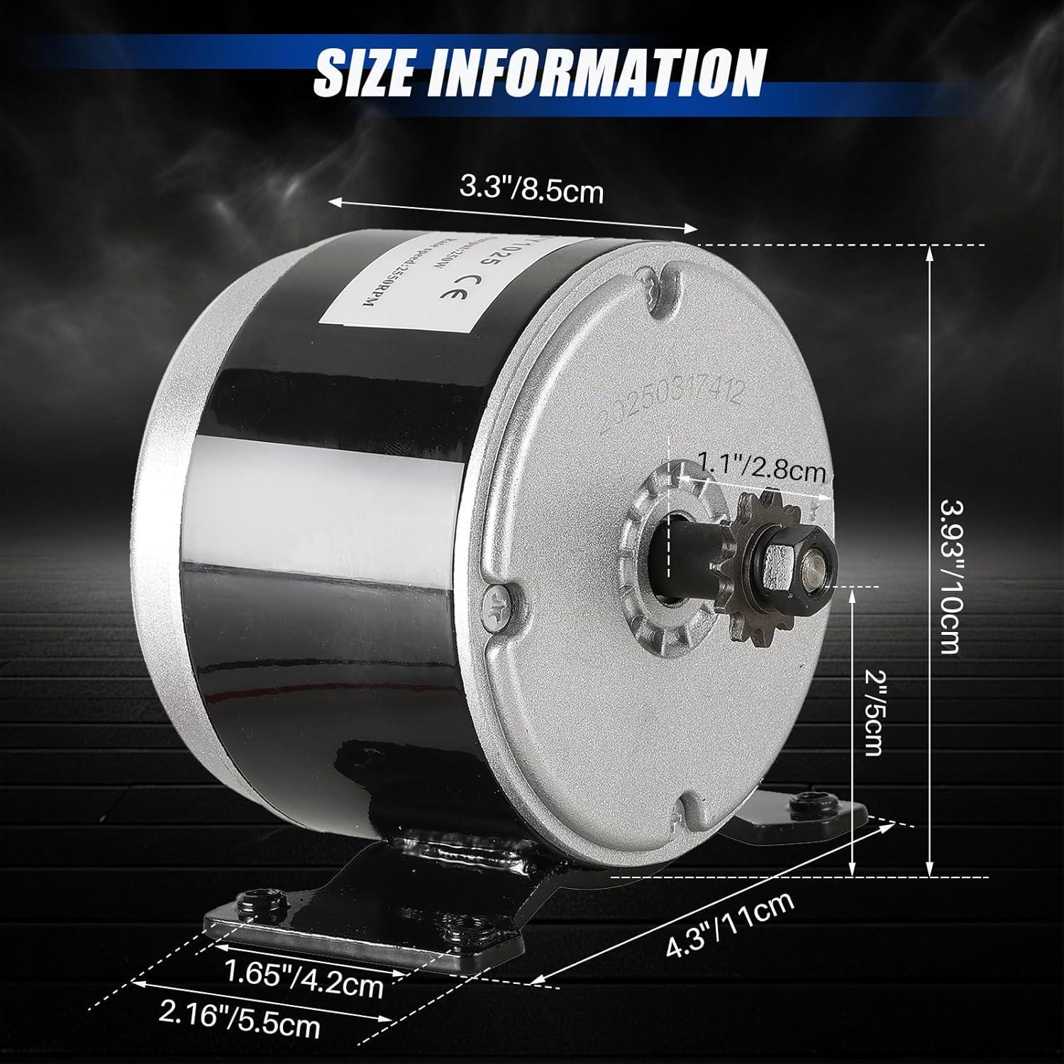 Motor Eléctrico 24V CC 350W MYFULLY para Scooter y E-Bike