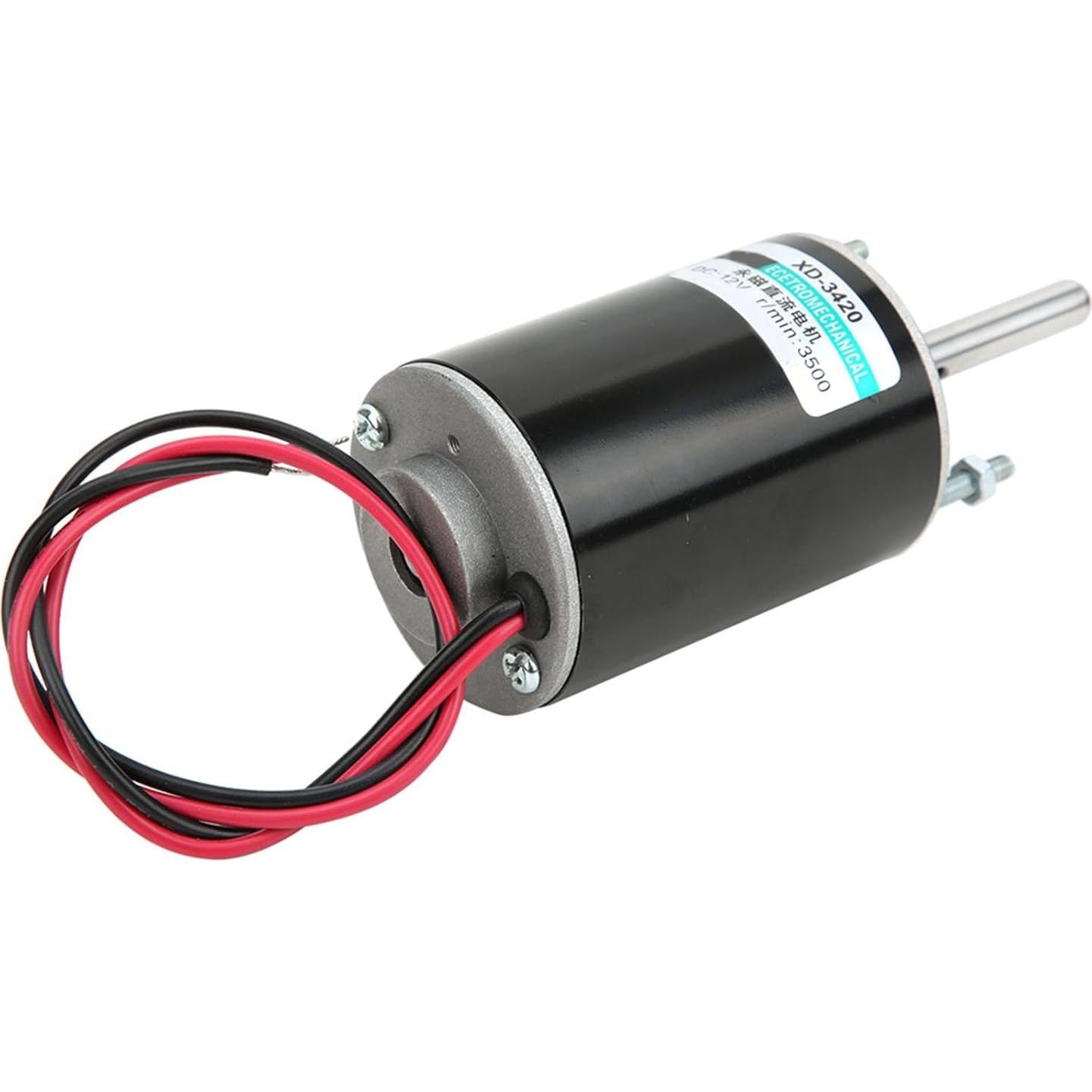 Motor DC 30W XD-3420 12V 3500RPM Bajo Ruido