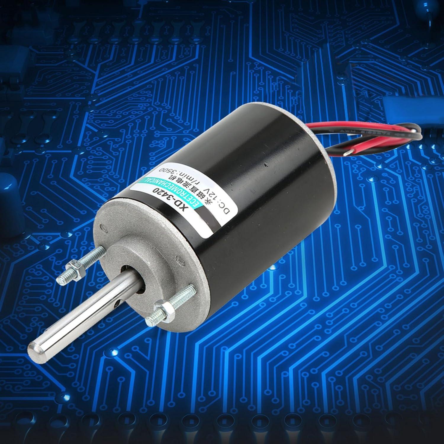 Motor DC 30W XD-3420 12V 3500RPM Bajo Ruido