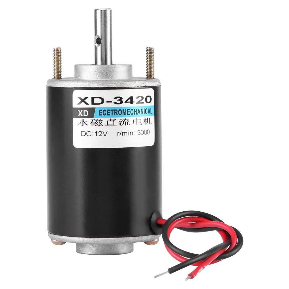 Motor Eléctrico DC 12V Acogedor XD-3420 30W 3500RPM