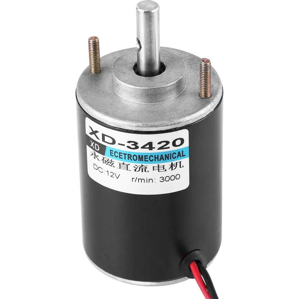 Motor Eléctrico DC 12V Acogedor XD-3420 30W 3500RPM