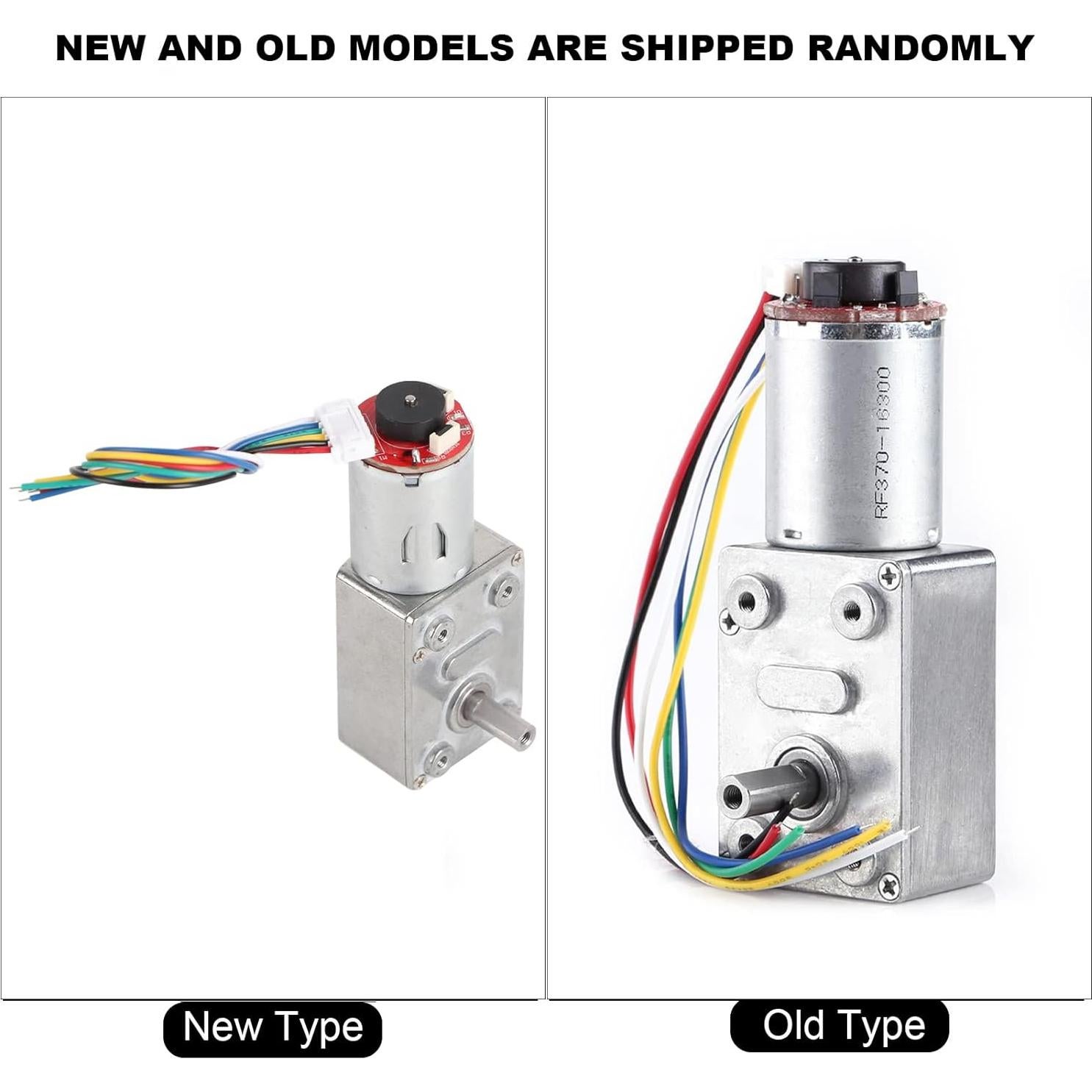 Motor de Reducción de Engranaje Fafeicy 12V 40RPM con Encoder