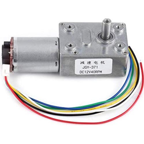 Motor de Reducción de Engranaje Fafeicy 12V 40RPM con Encoder