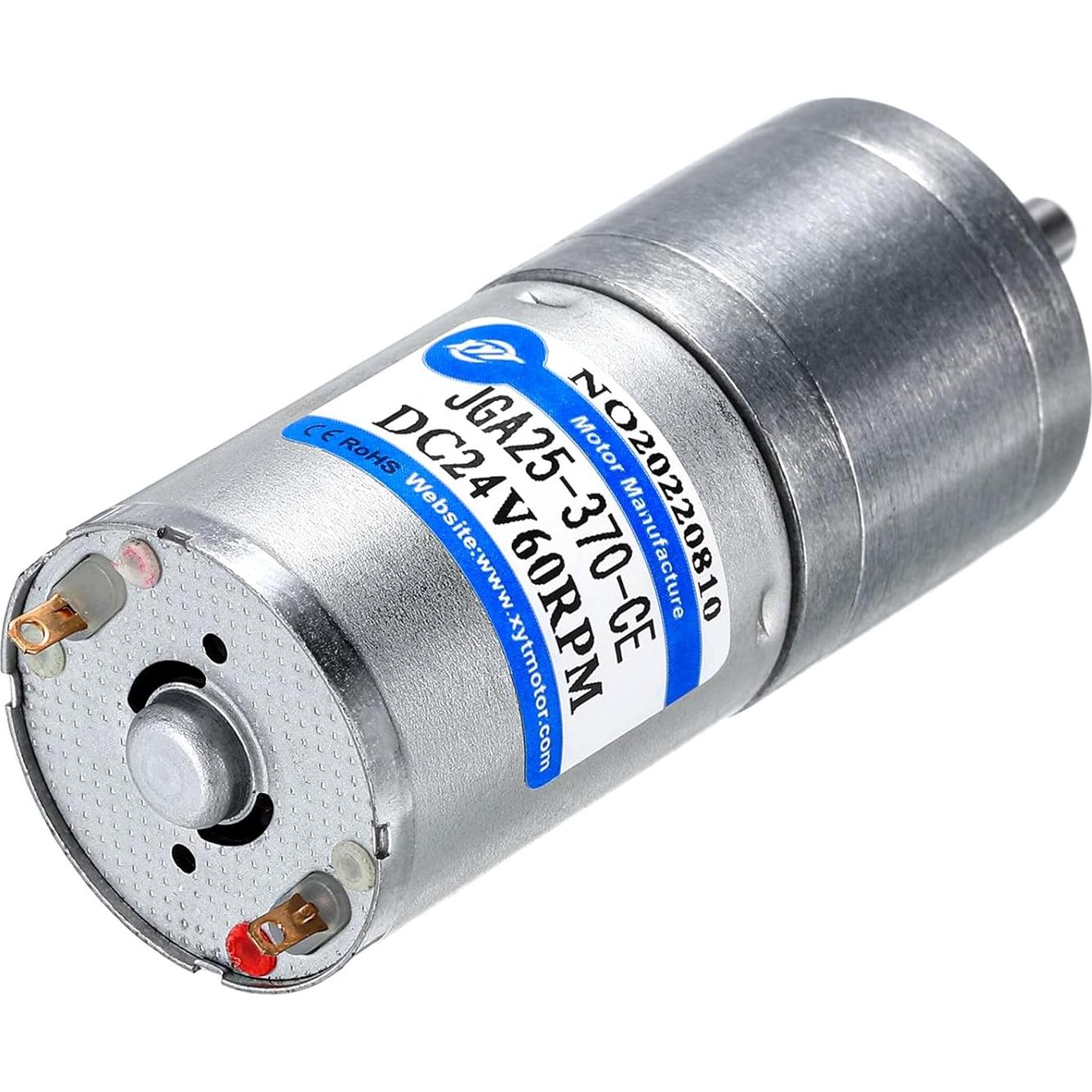 Motor Engranado DC 24V 60RPM MECCANIXITY JGA25-370