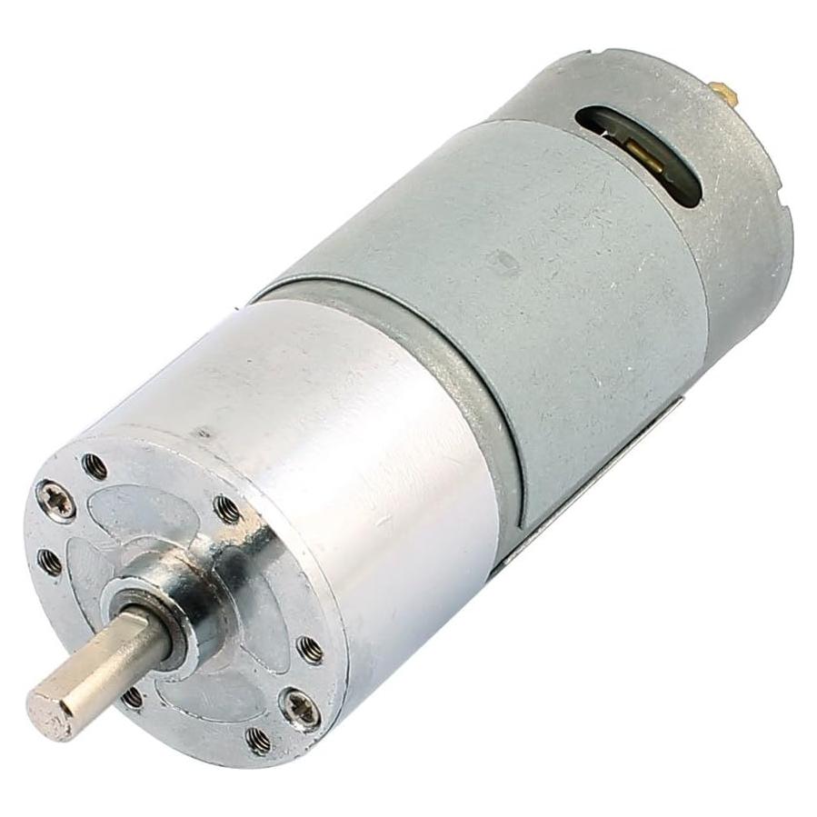 Motor de Engranaje Cilíndrico uxcell DC 12V 200RPM 6mm