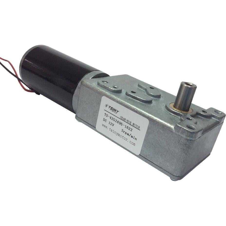 Motor de CC 12V BBQ Driver 3 RPM Engranaje Reversible 8mm