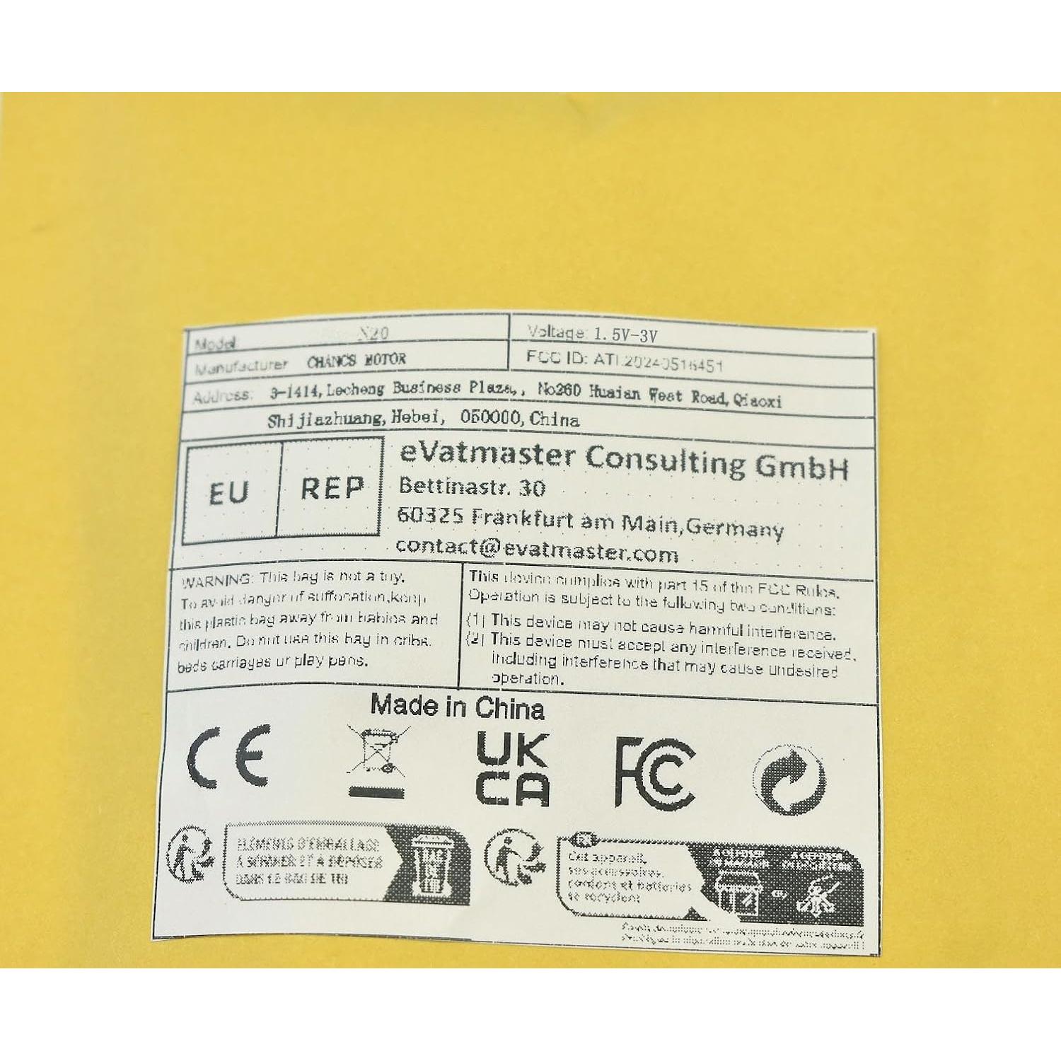 Motor de CC N20 3.7V 23500RPM CHANCS 2PCS Mini