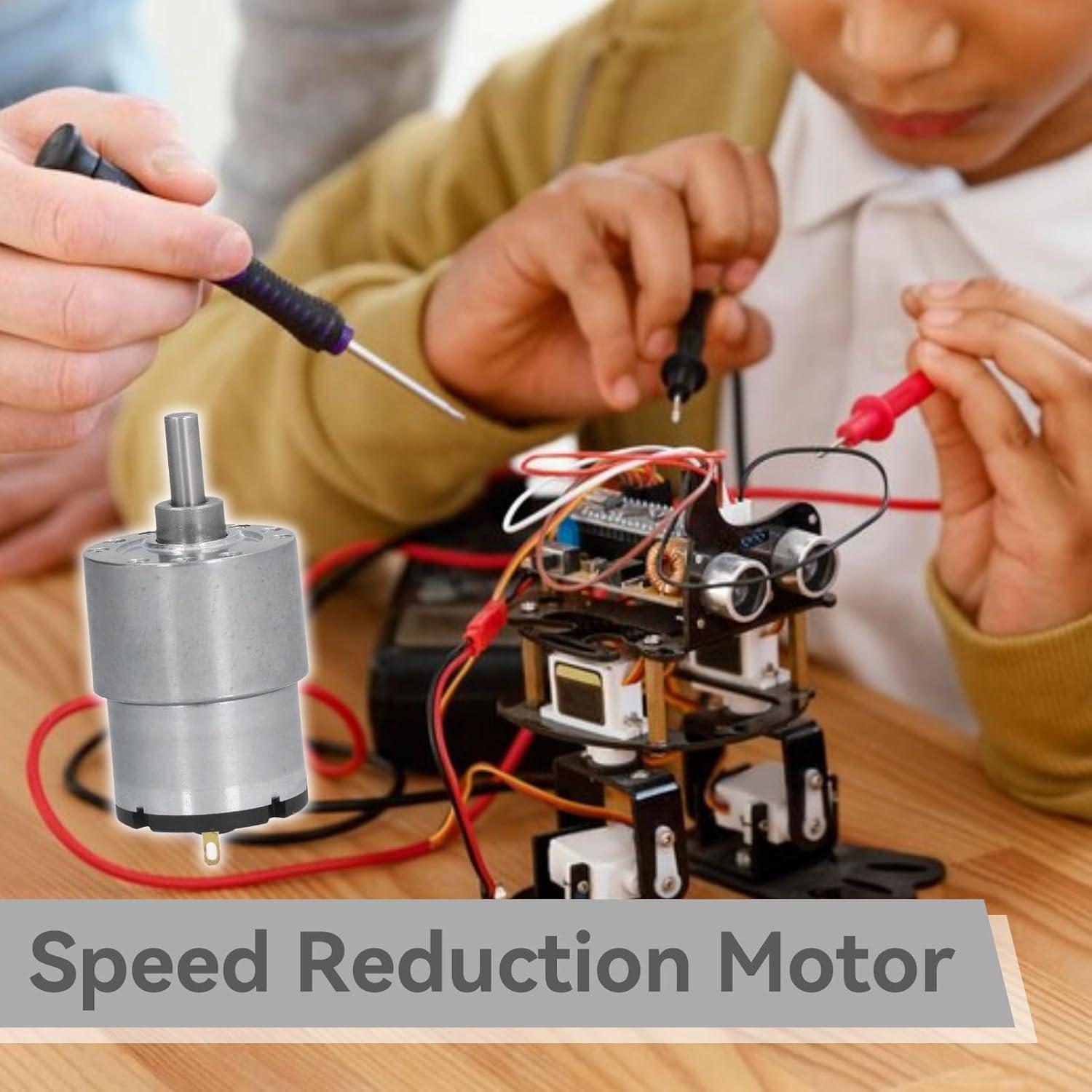 Motor de Engranaje DC Agatige JGB37-520 12V 45RPM 6mm