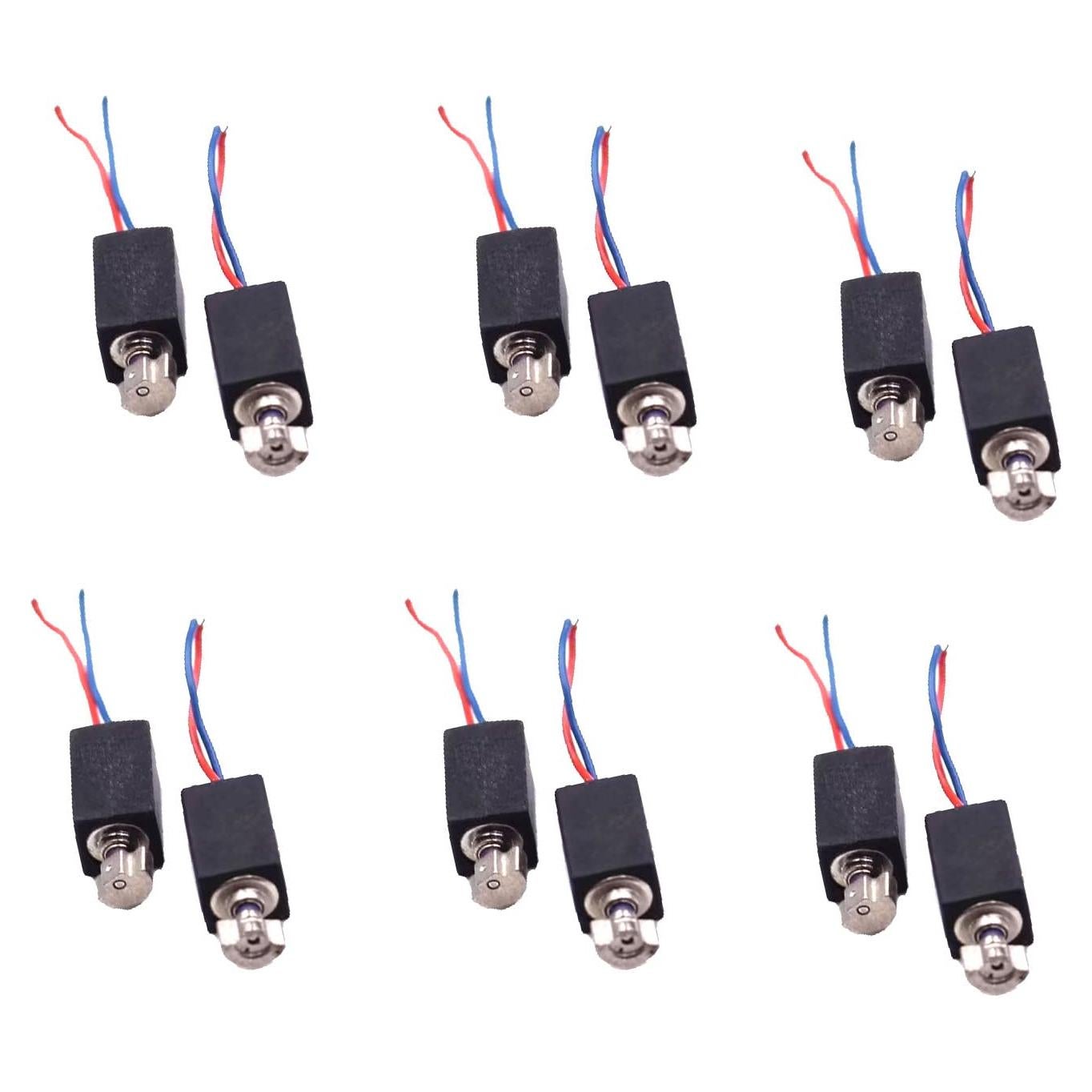 12 Motores de Vibración DC 3V Sopepoyie 4x8mm 5400RPM