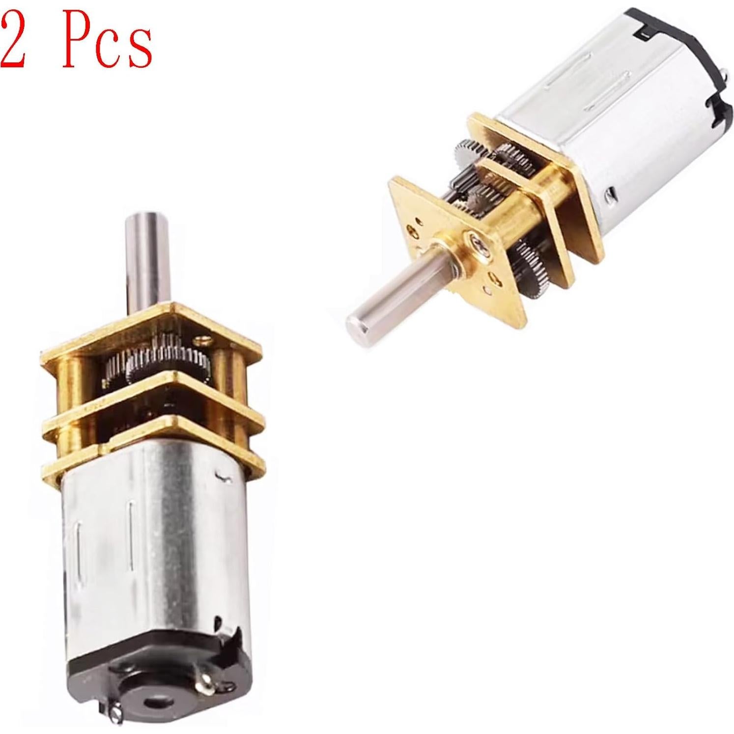 Motor de Engranaje DC 12V 1000RPM GA12-N20 Metal 3mm Eje - 2 Pcs