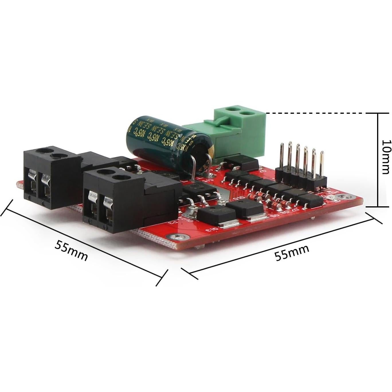 Controlador de Motor DC DROK L298 160W 6.5V-27V 7A PWM