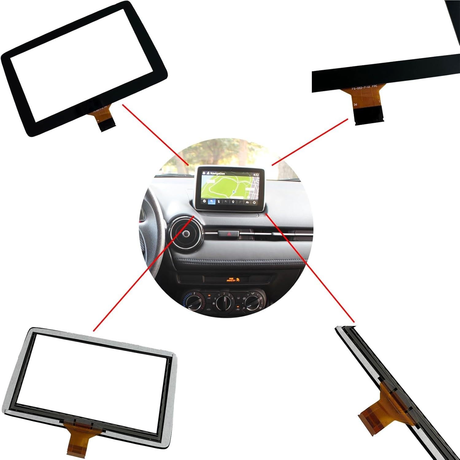 Digitalizador Pantalla Táctil 7" Micarun para Mazda 3/CX-3/MX-5