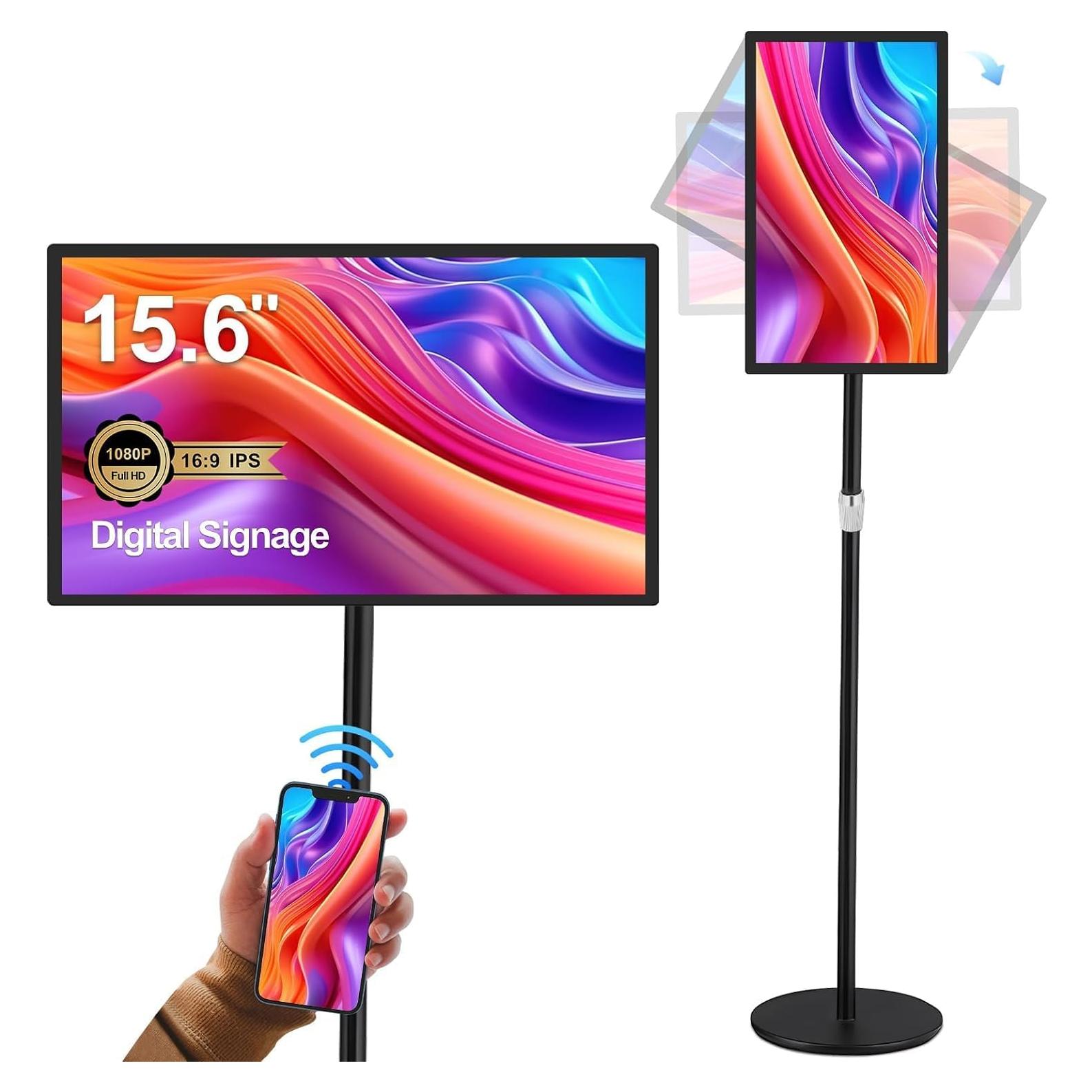 Pantalla Digital Táctil 15.6" AYSTekMann FHD 1920x1080 Android 11