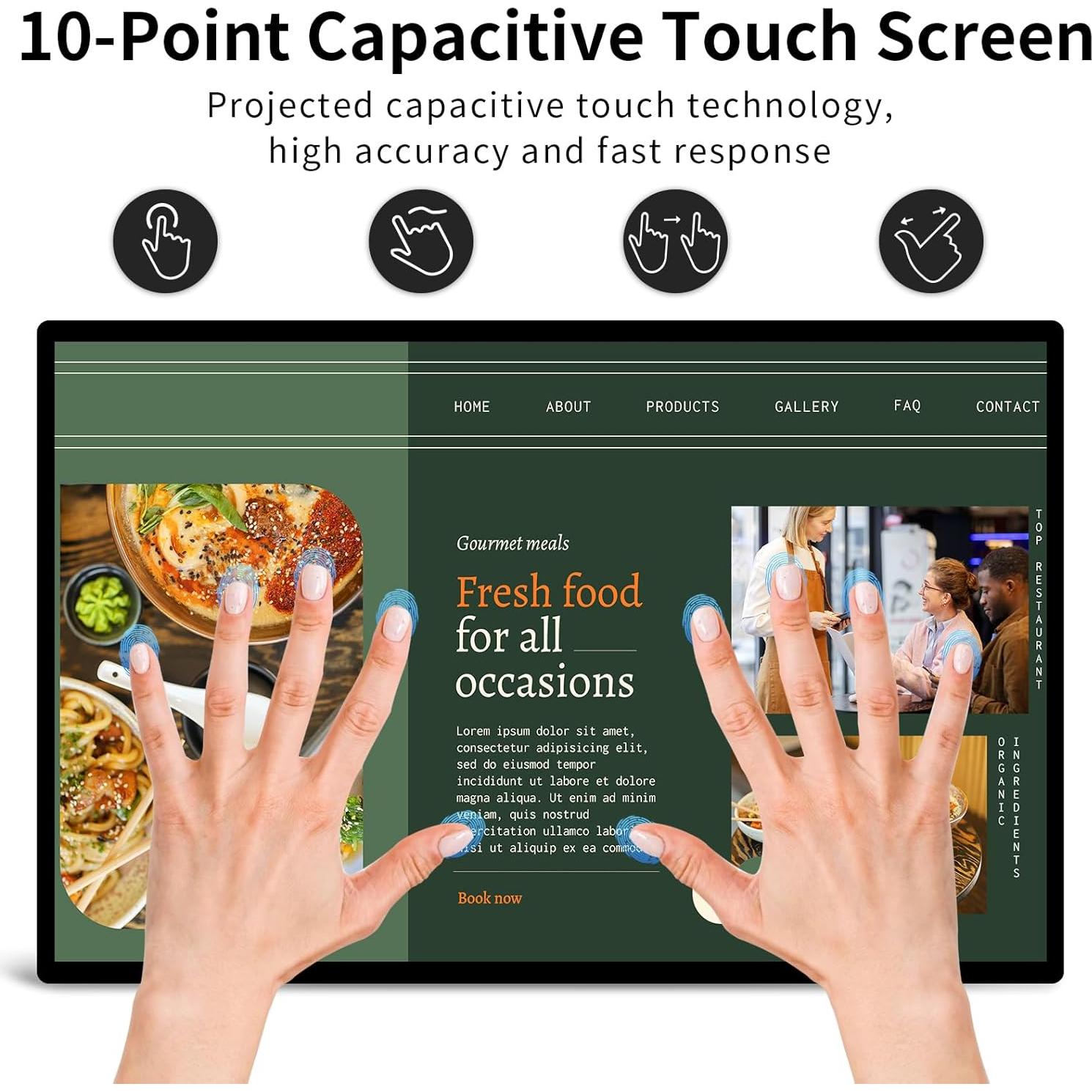 Pantalla Digital Táctil 15.6" AYSTekMann FHD 1920x1080 Android 11