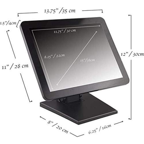 Monitor Táctil Capacitivo ANGEL 15" LED 4:3 para POS