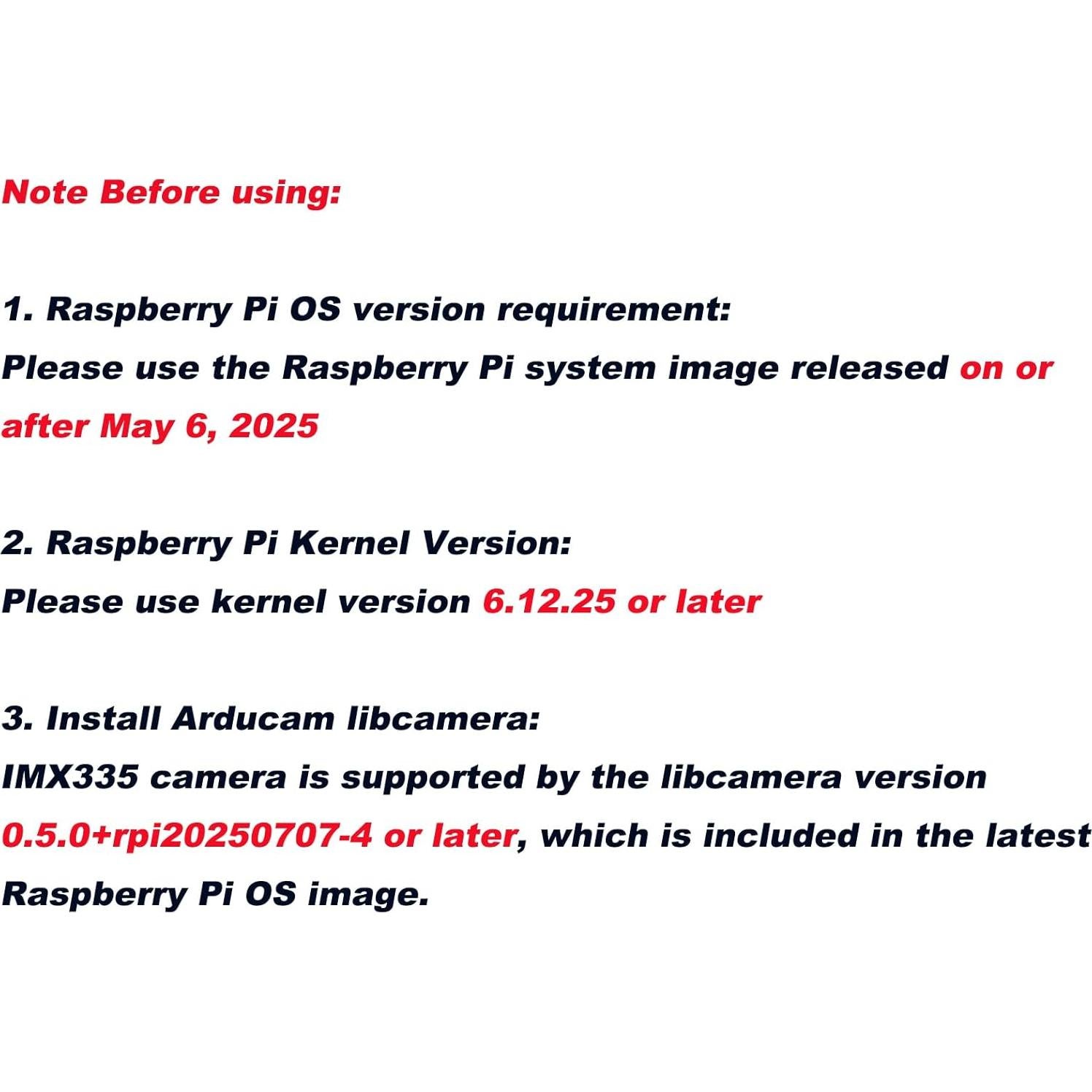 Cámara Arducam IMX415 8.3MP para Raspberry Pi - Bajo Luz 4K