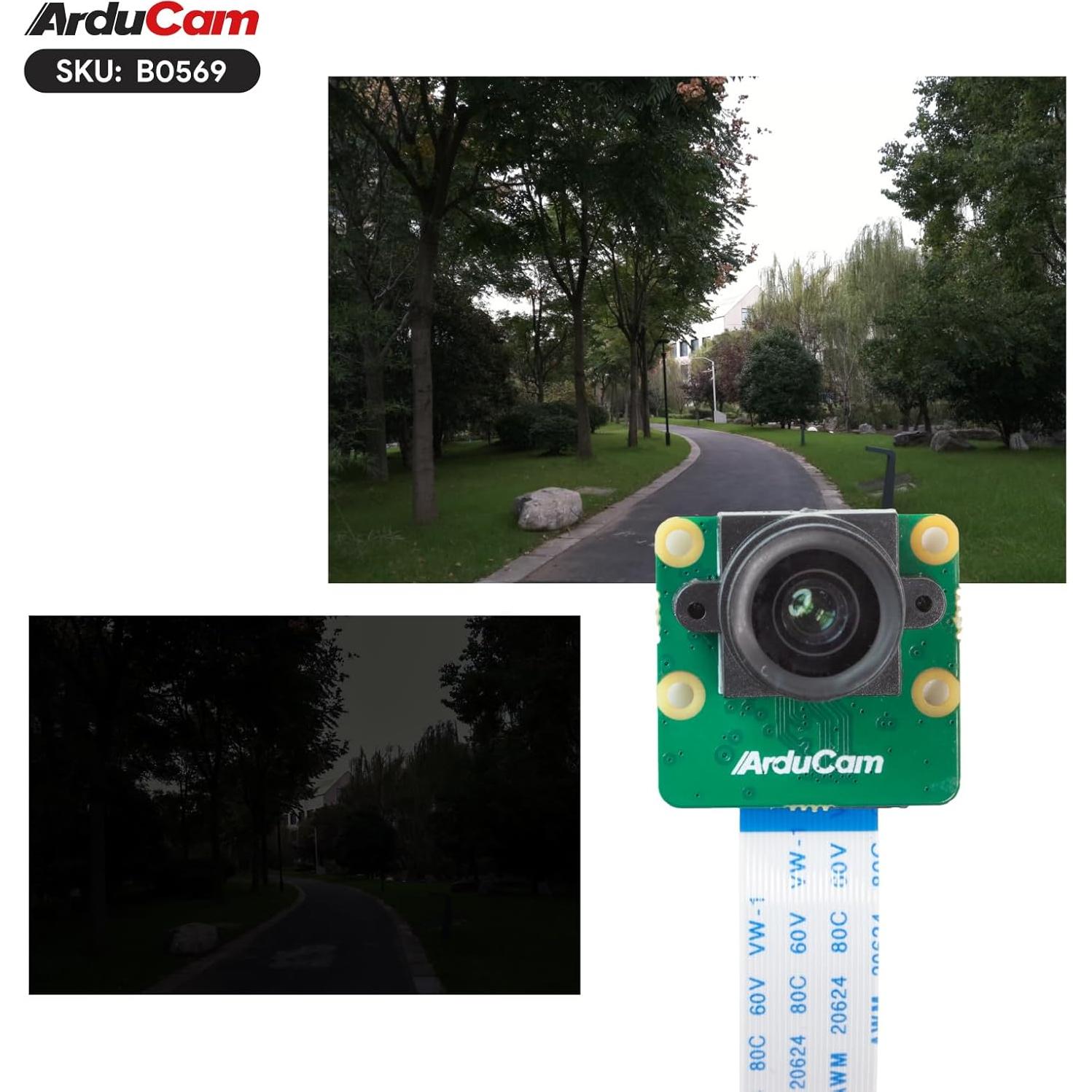 Cámara Arducam IMX415 8.3MP para Raspberry Pi - Bajo Luz 4K