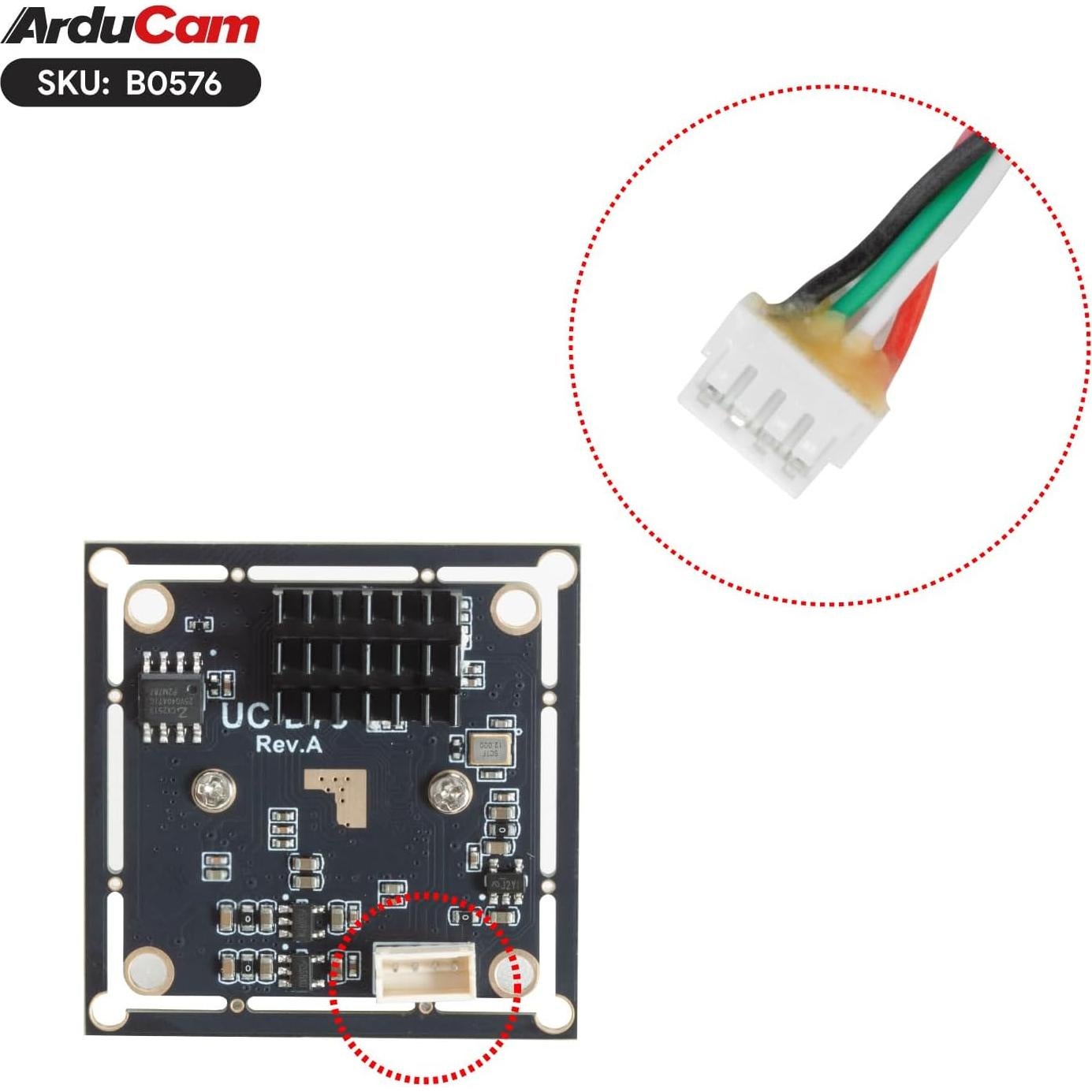 Módulo de Cámara USB Arducam IMX662 2.4MP Ultra Bajo Luz