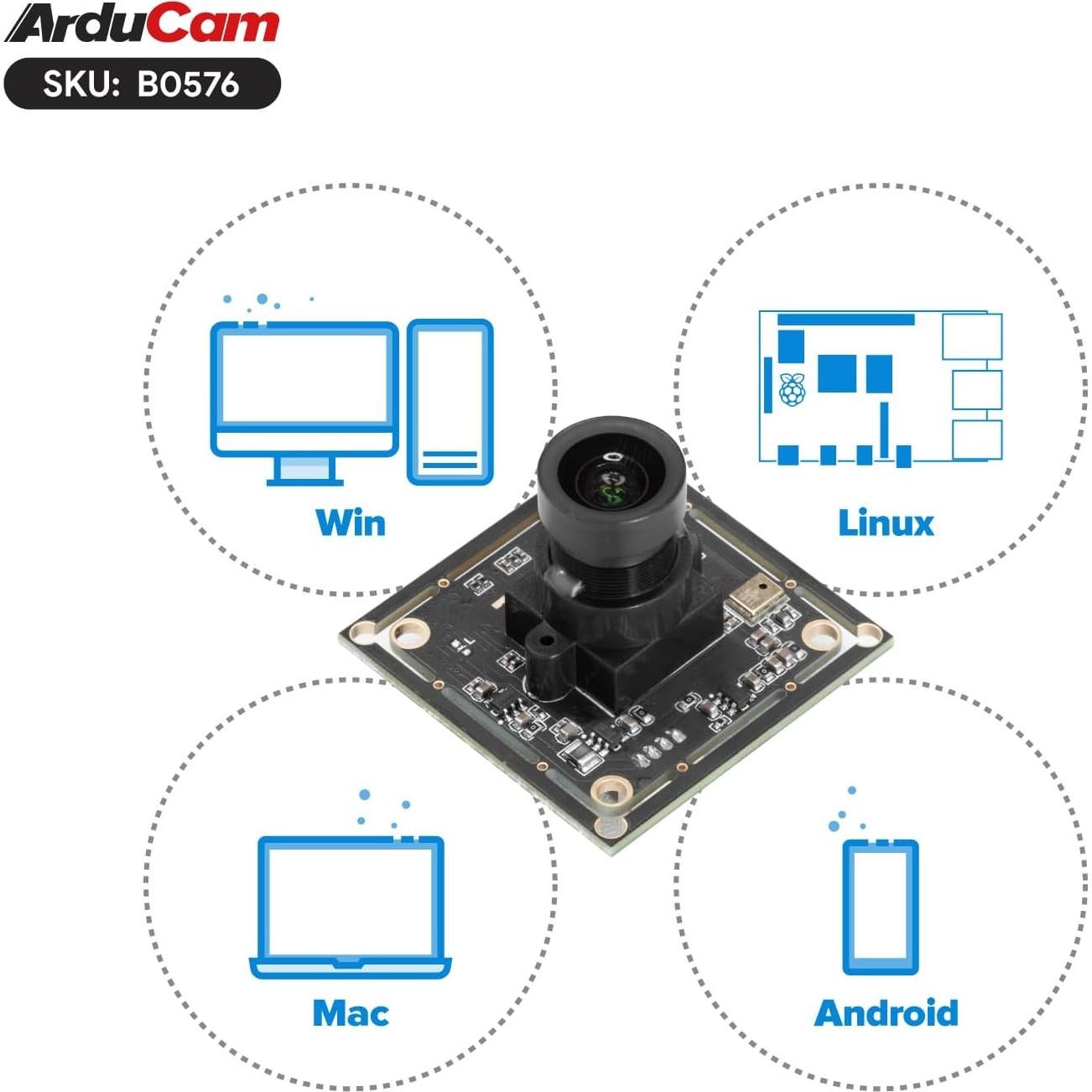 Módulo de Cámara USB Arducam IMX662 2.4MP Ultra Bajo Luz