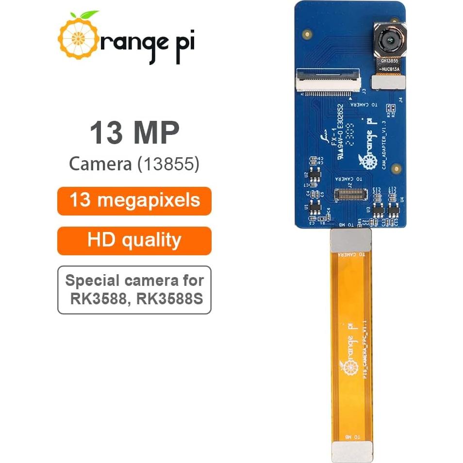Cámara Webcam 13MP Orange Pi 5 Compatible RK3358 3000mm