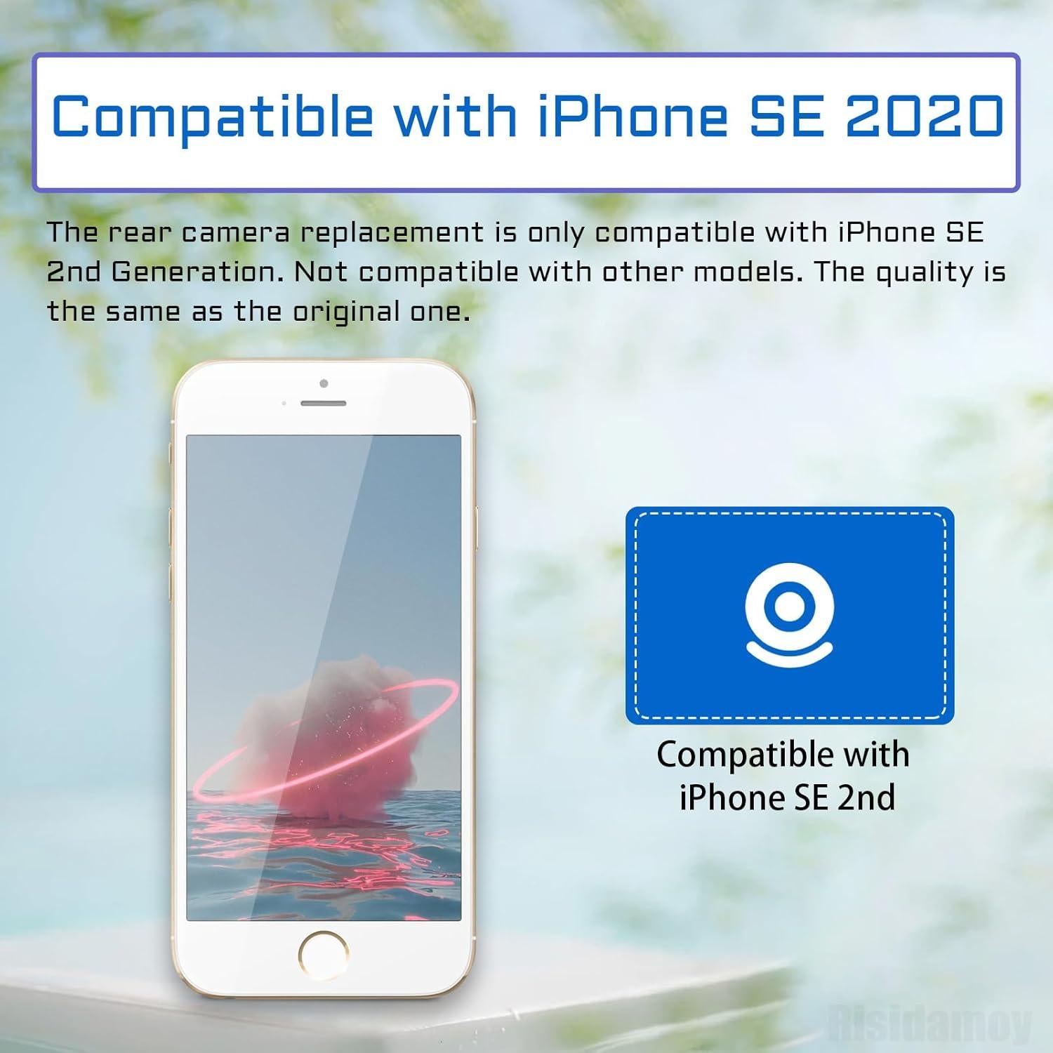 Cámara Principal Trasera Reemplazo para iPhone SE 2020 12MP
