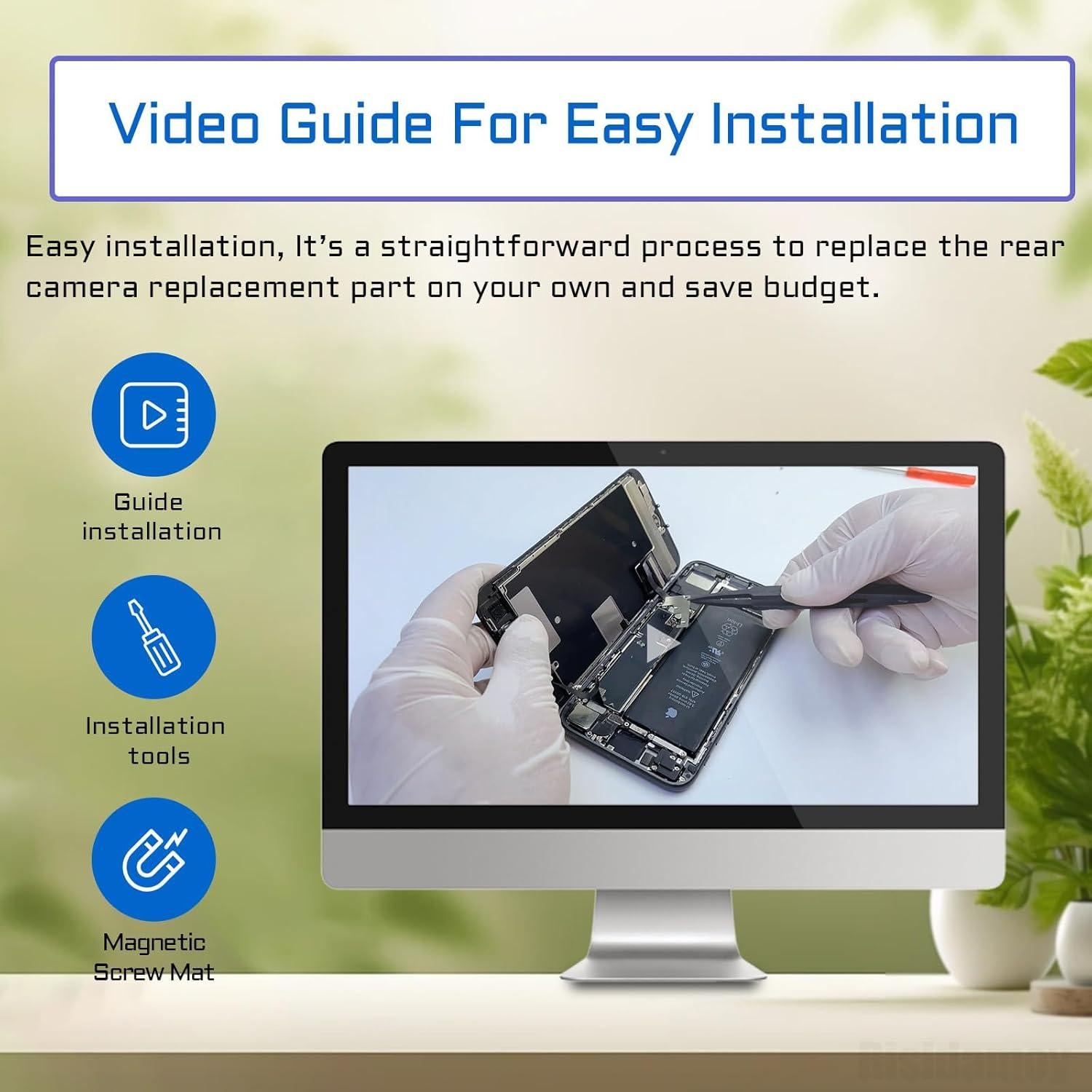 Cámara Principal Trasera Reemplazo para iPhone SE 2020 12MP