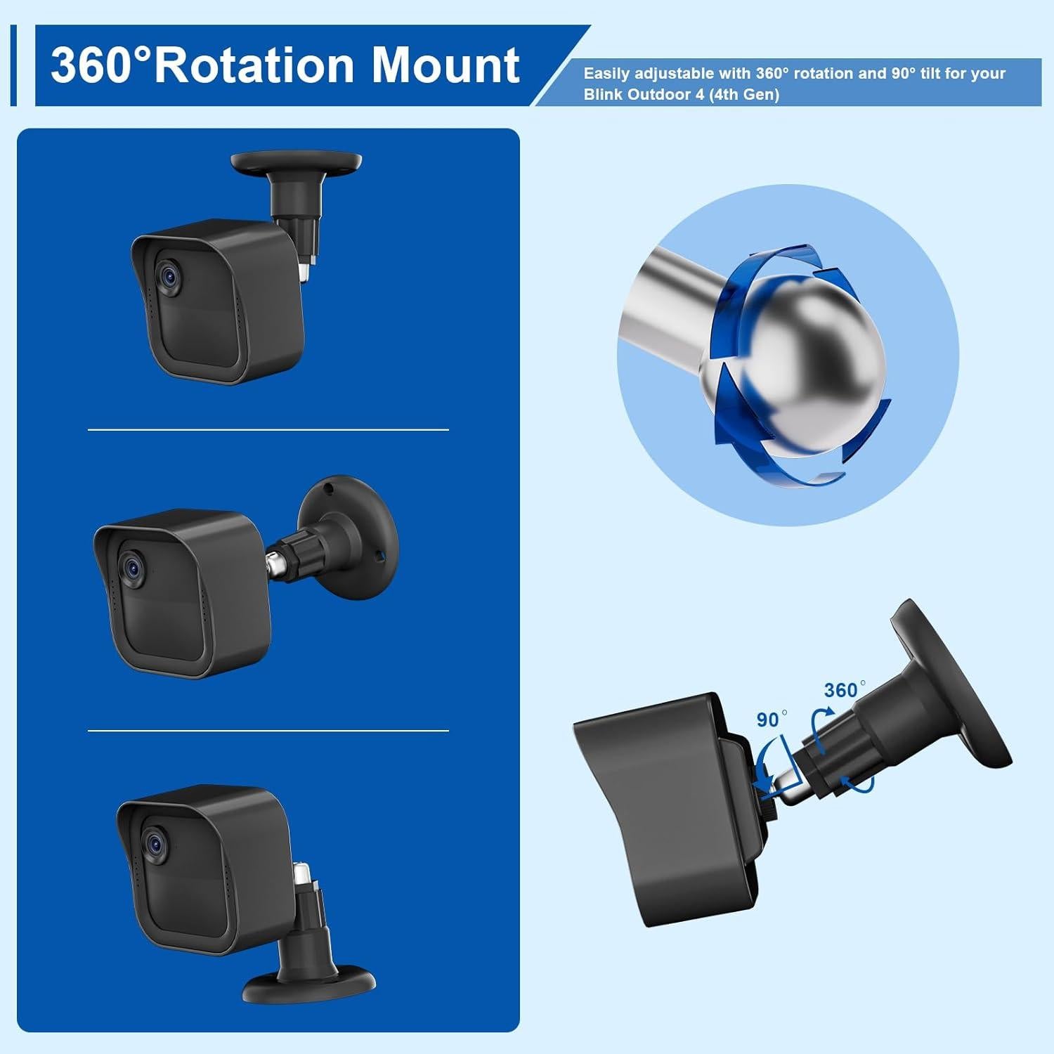 Soporte para Cámara Exterior Blink 4ta y 3ra Gen - Aaeytby